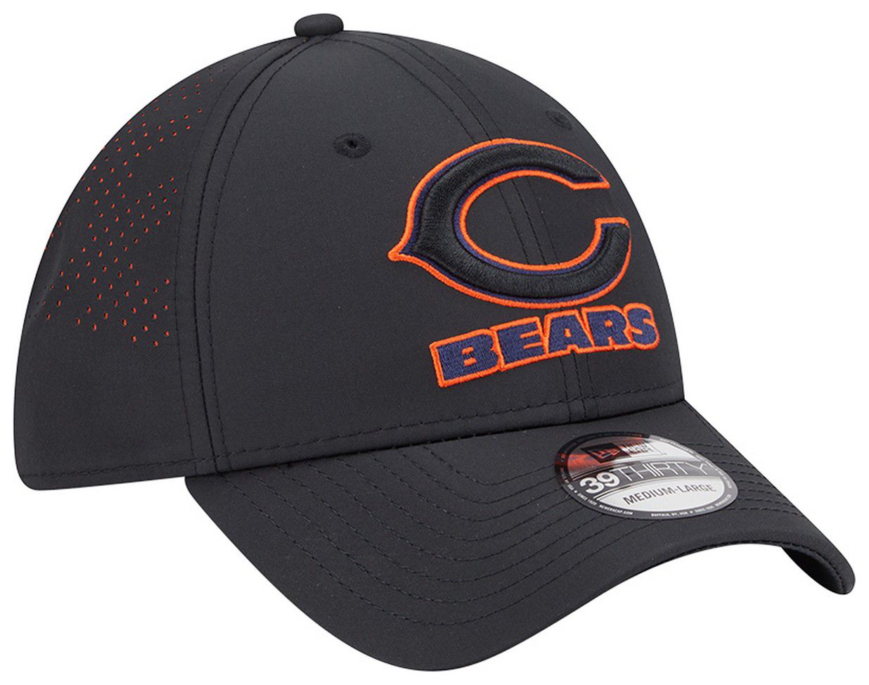 New Era Adult Chicago Bears Black Night 39Thirty Stretch Fit Hat product image