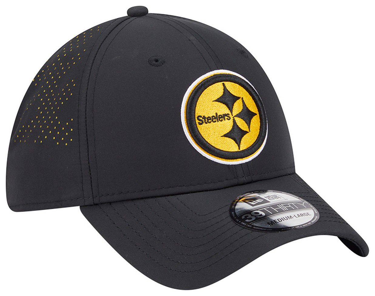 New Era Adult Pittsburgh Steelers Black Night 39Thirty Stretch Fit