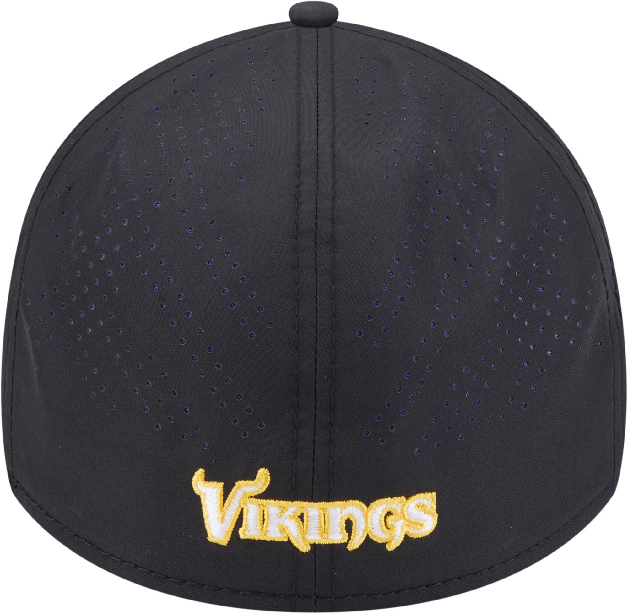 New Era Adult Minnesota Vikings Black Night 39Thirty Stretch Fit Hat product image