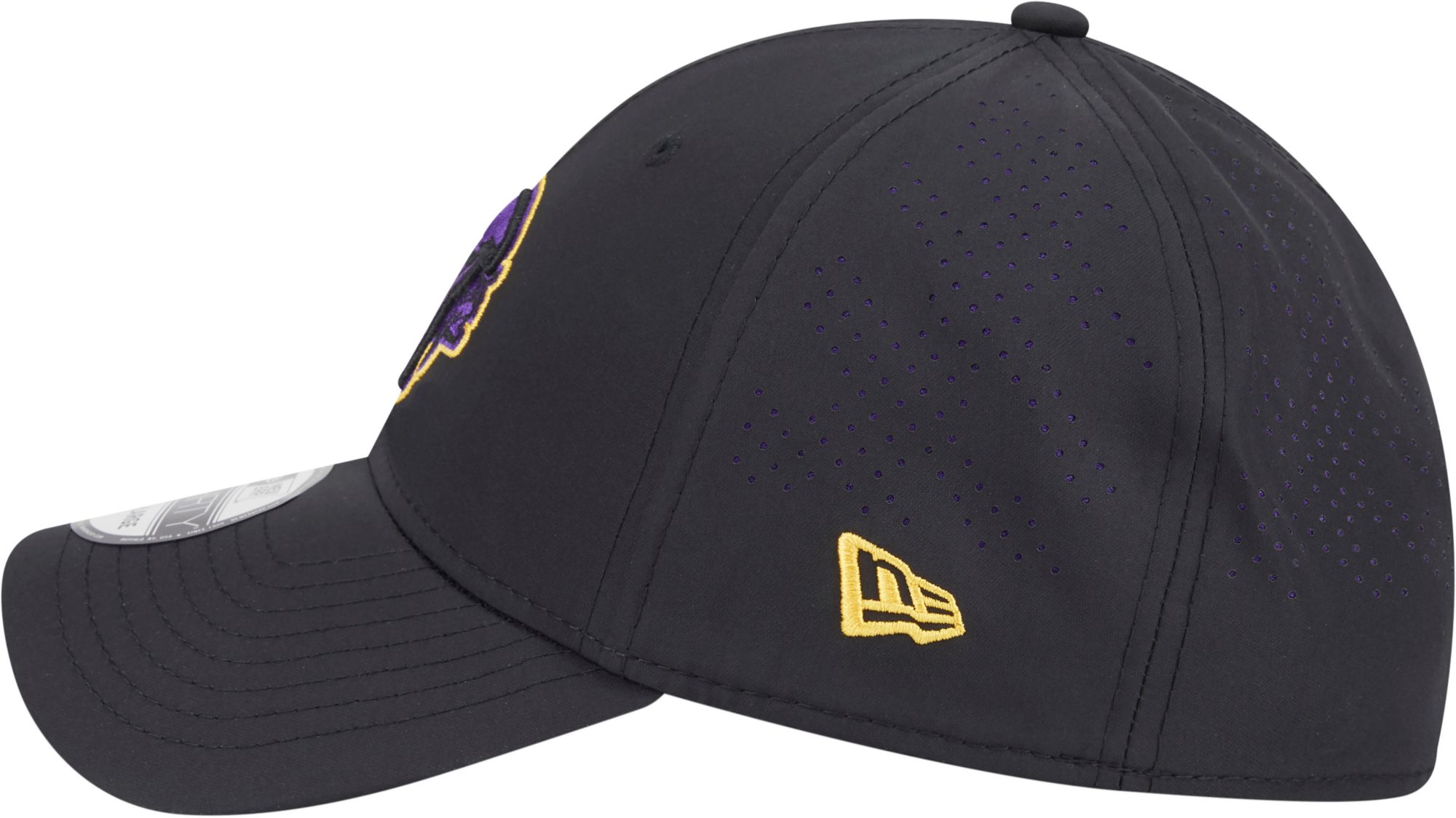 New Era Adult Minnesota Vikings Black Night 39Thirty Stretch Fit Hat product image