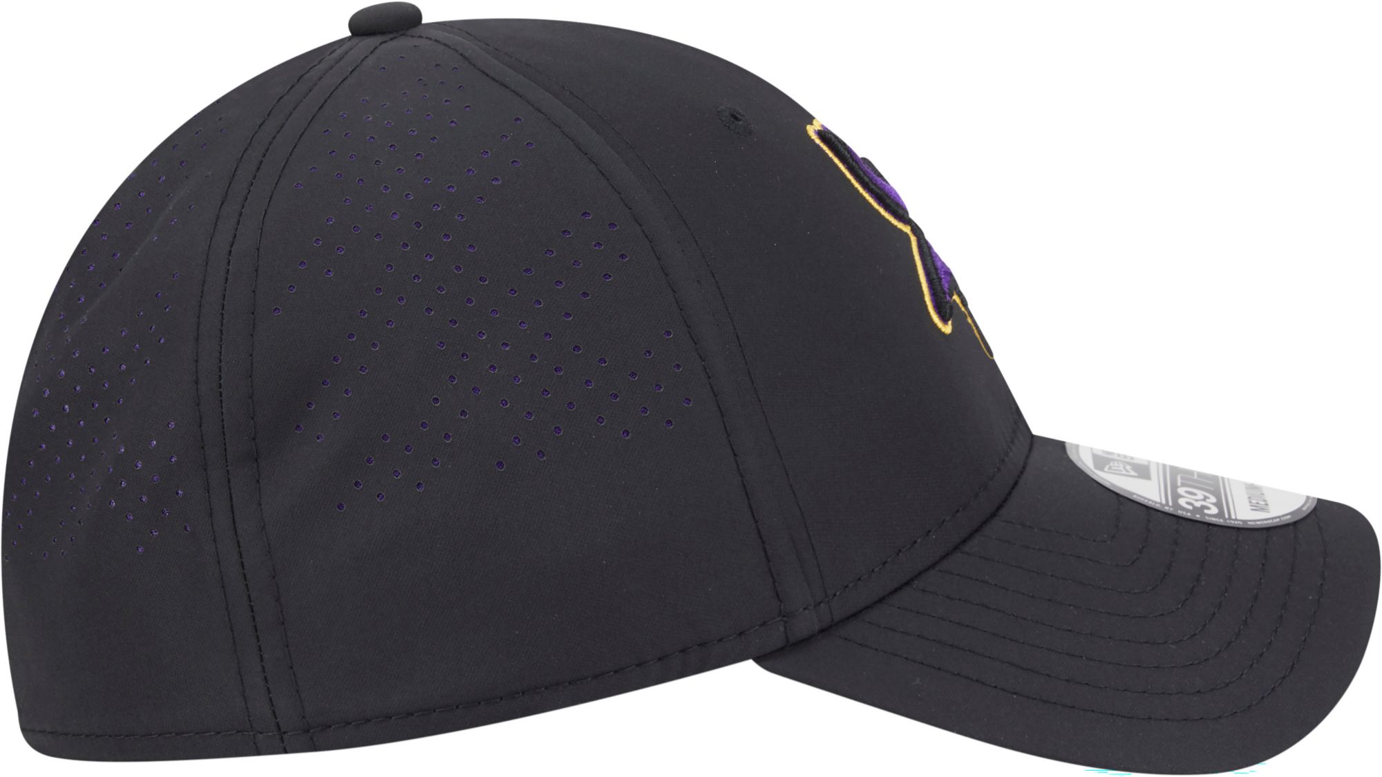 New Era Adult Minnesota Vikings Black Night 39Thirty Stretch Fit Hat product image