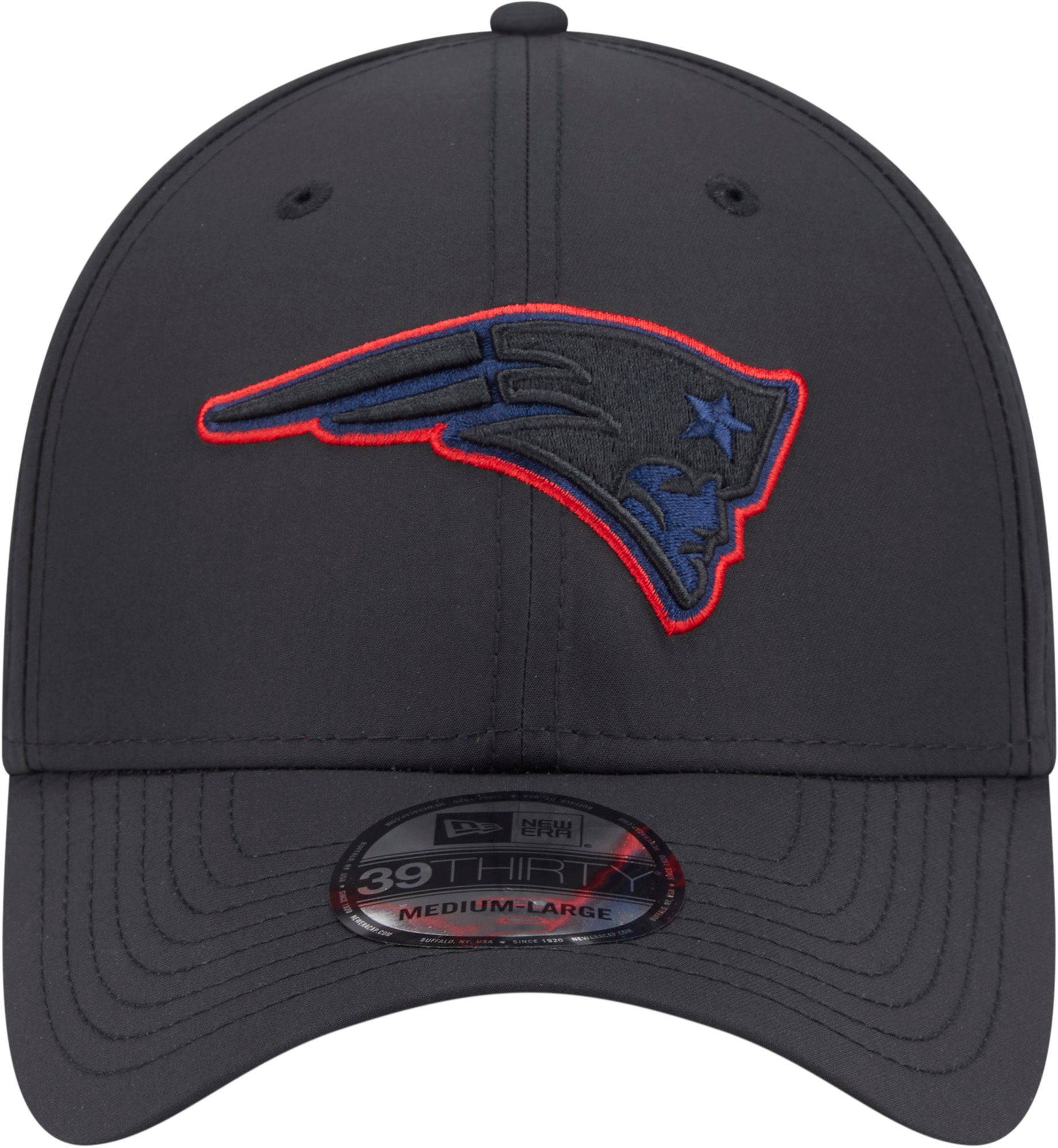 New Era Adult New England Patriots Black Night 39Thirty Stretch Fit Hat product image