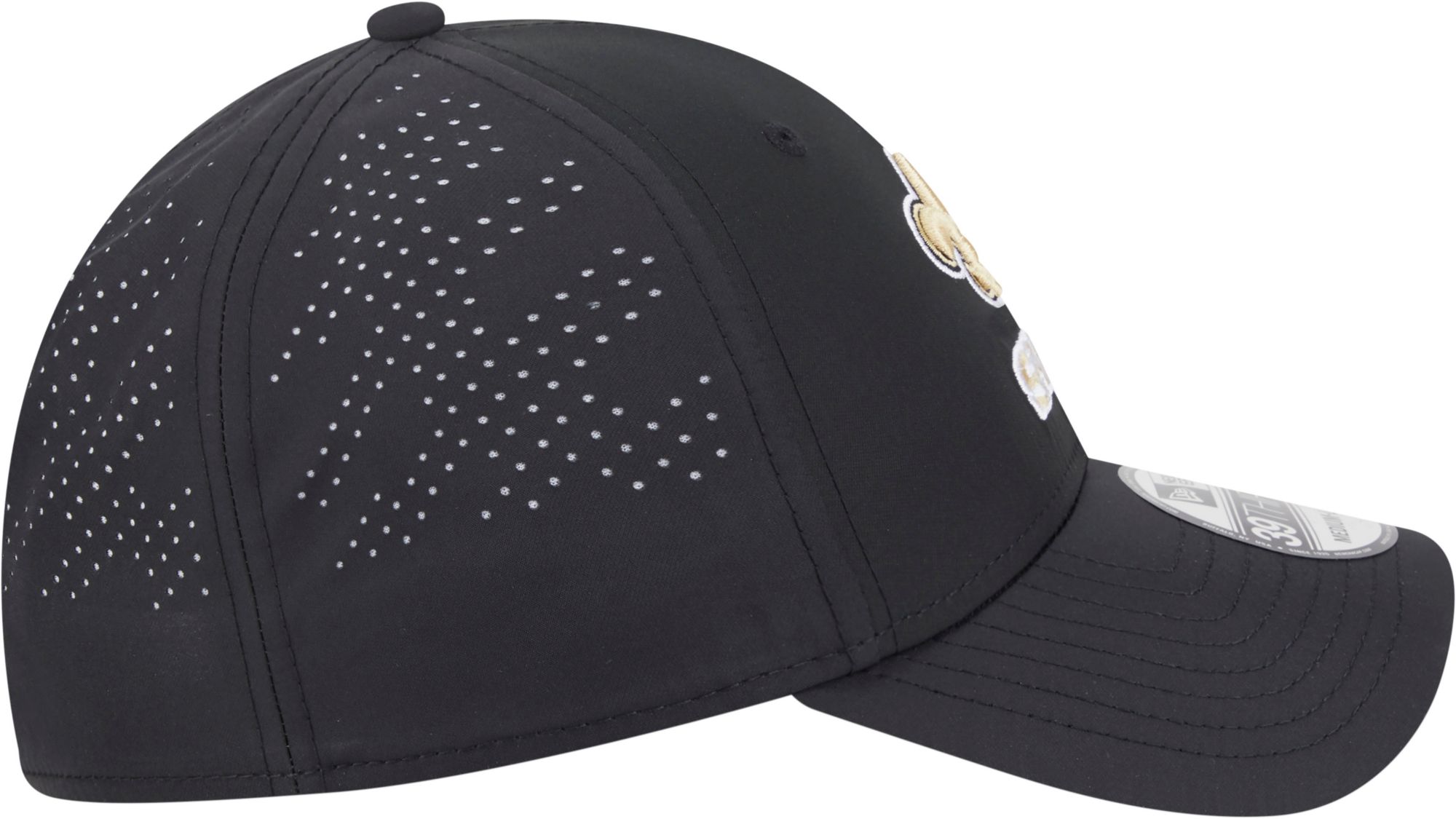 New Era Adult New Orleans Saints Black Night 39Thirty Stretch Fit Hat product image
