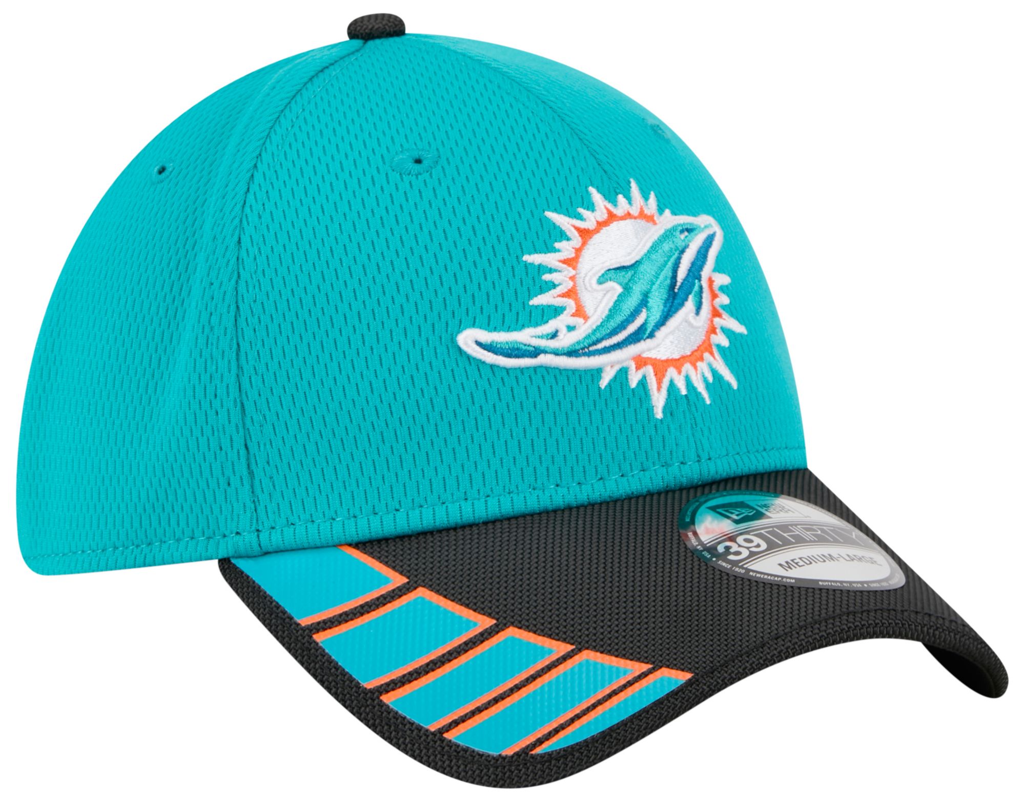 New Era Adult Miami Dolphins Aqua Night 39Thirty Stretch Fit Hat product image