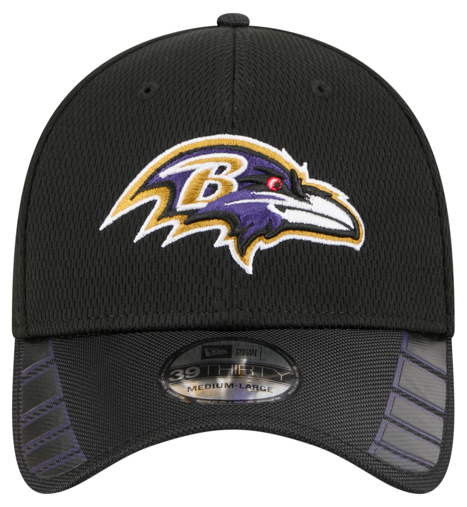 New Era Adult Baltimore Ravens Black Visor Hit 39Thirty Stretch Fit Hat product image