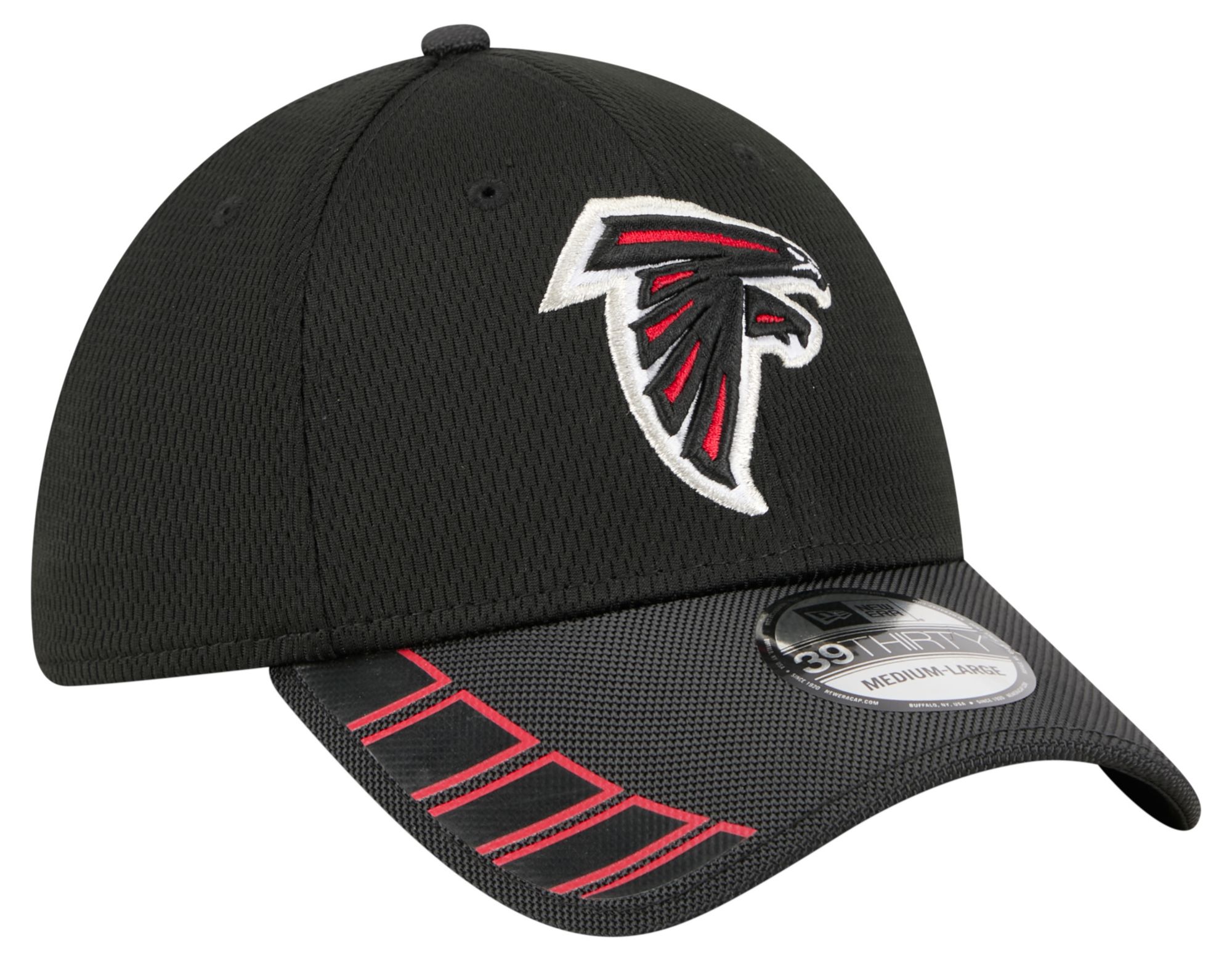 New Era Adult Atlanta Falcons Black Visor Hit 39Thirty Stretch Fit Hat product image