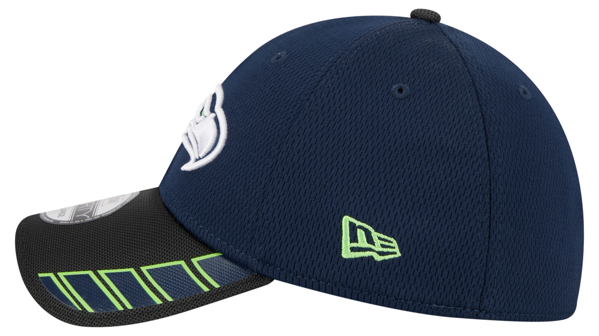 New Era Adult Seattle Seahawks Navy Visor Hit 39Thirty Stretch Fit Hat product image