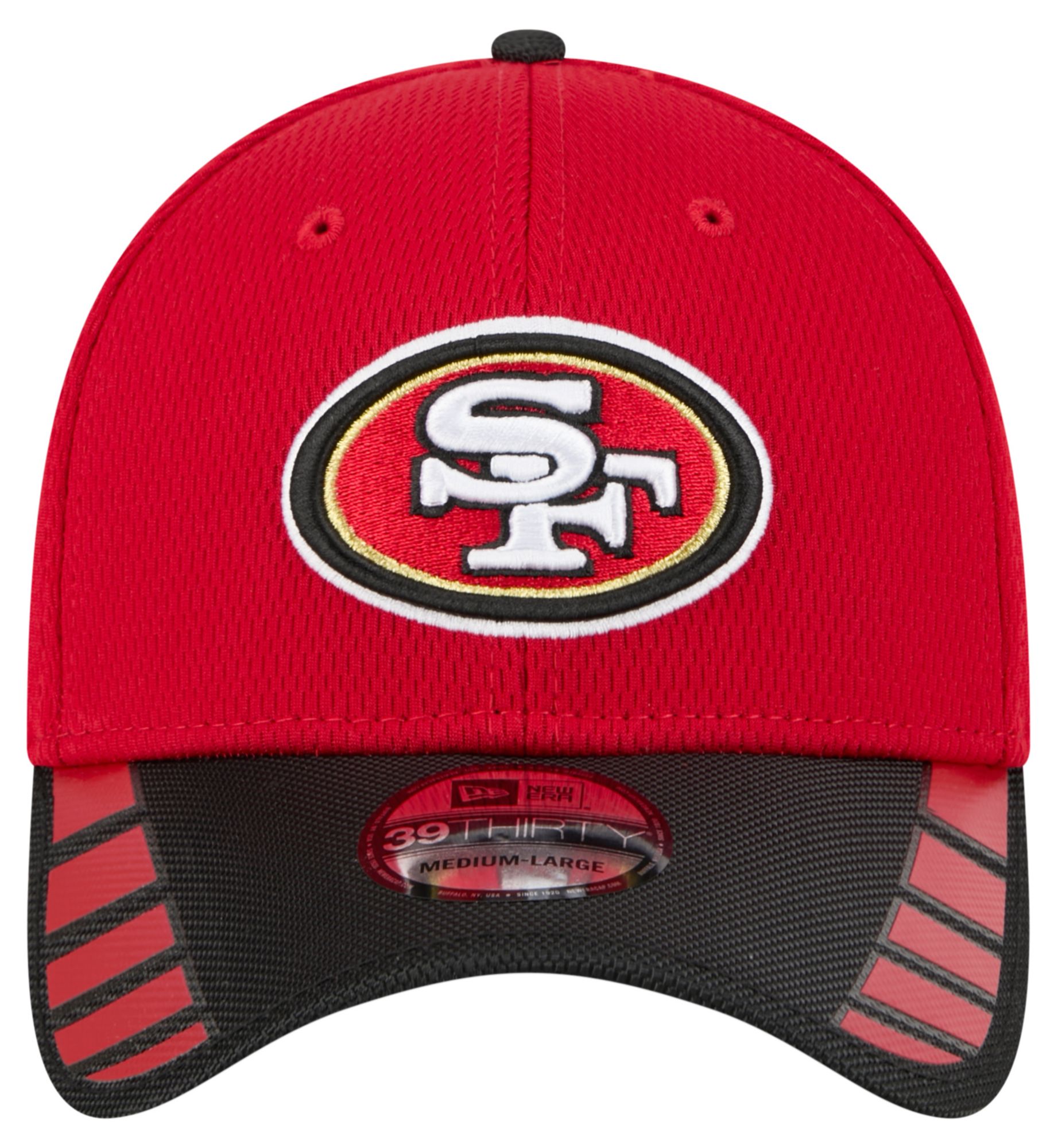 New Era Adult San Francisco 49ers Red Visor Hit 39Thirty Stretch Fit Hat product image