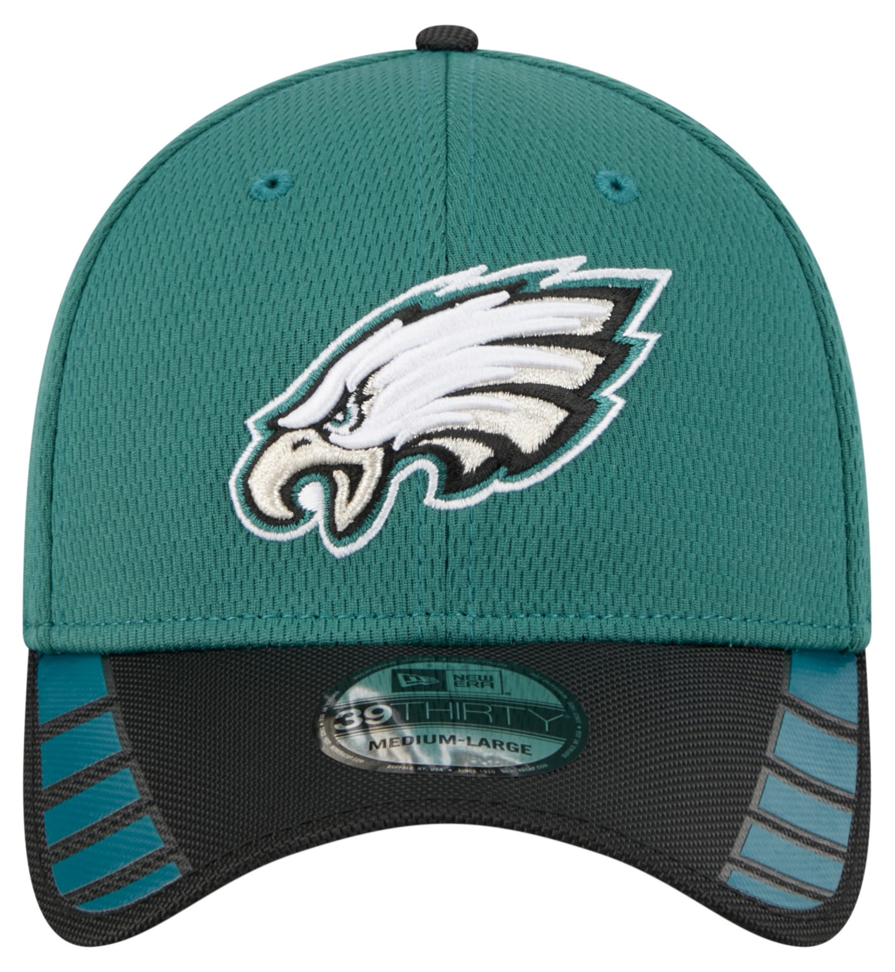 New Era Adult Philadelphia Eagles Green Visor Hit 39Thirty Stretch Fit Hat product image