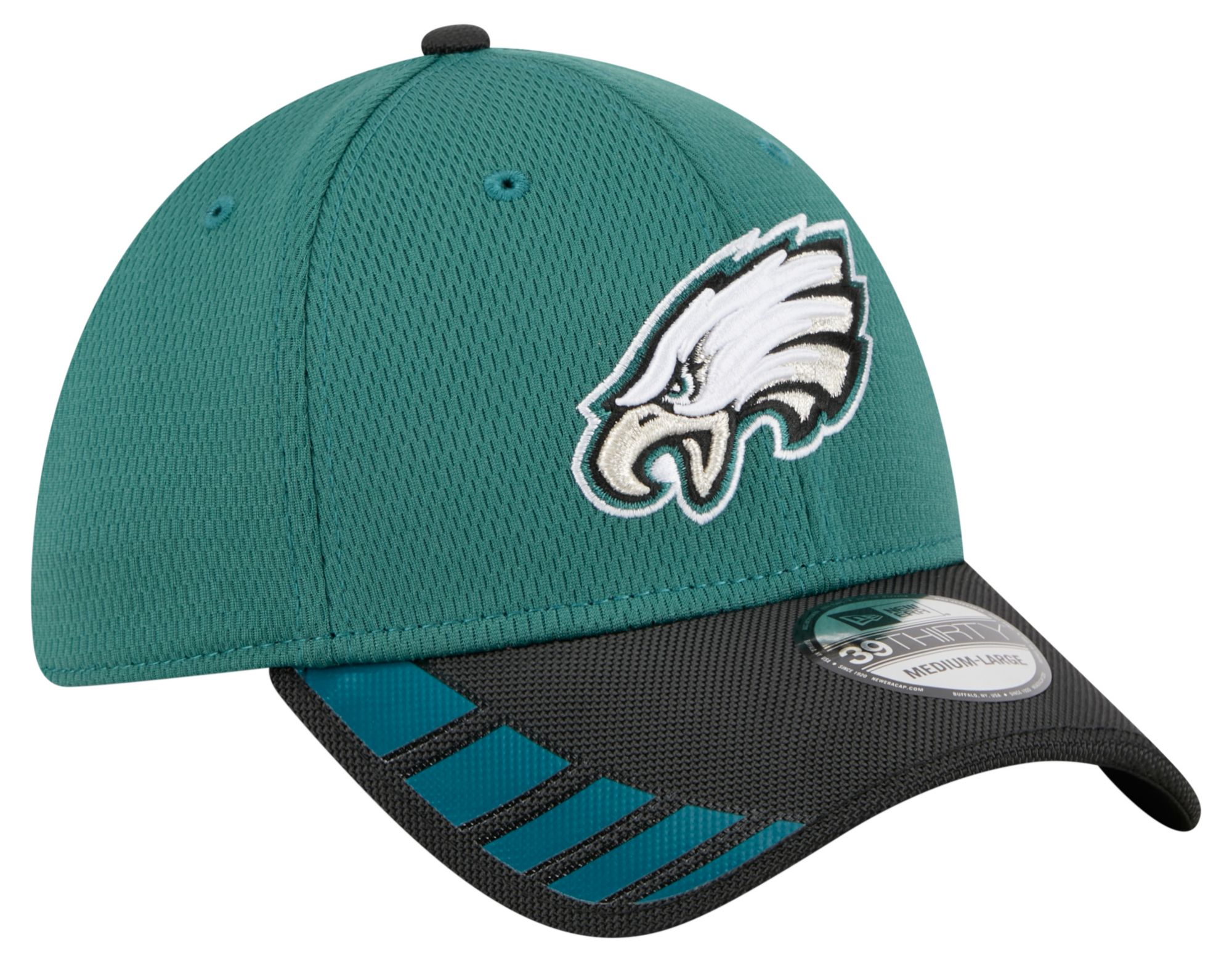 New Era Adult Philadelphia Eagles Green Visor Hit 39Thirty Stretch Fit Hat product image
