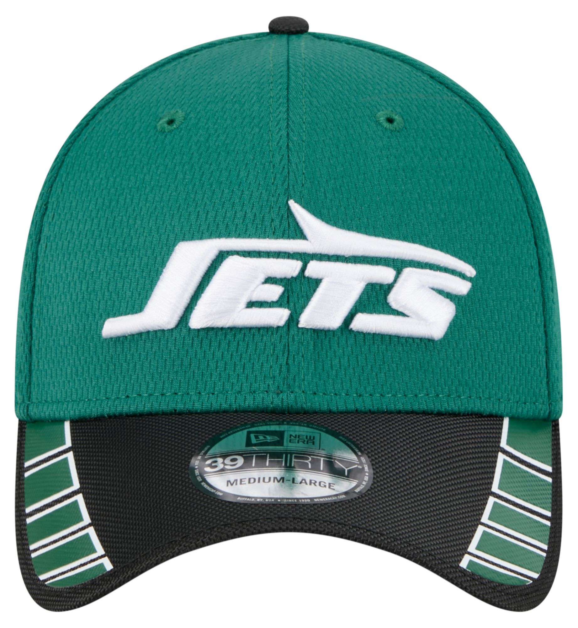 New Era Adult New York Jets Green Visor Hit 39Thirty Stretch Fit Hat product image