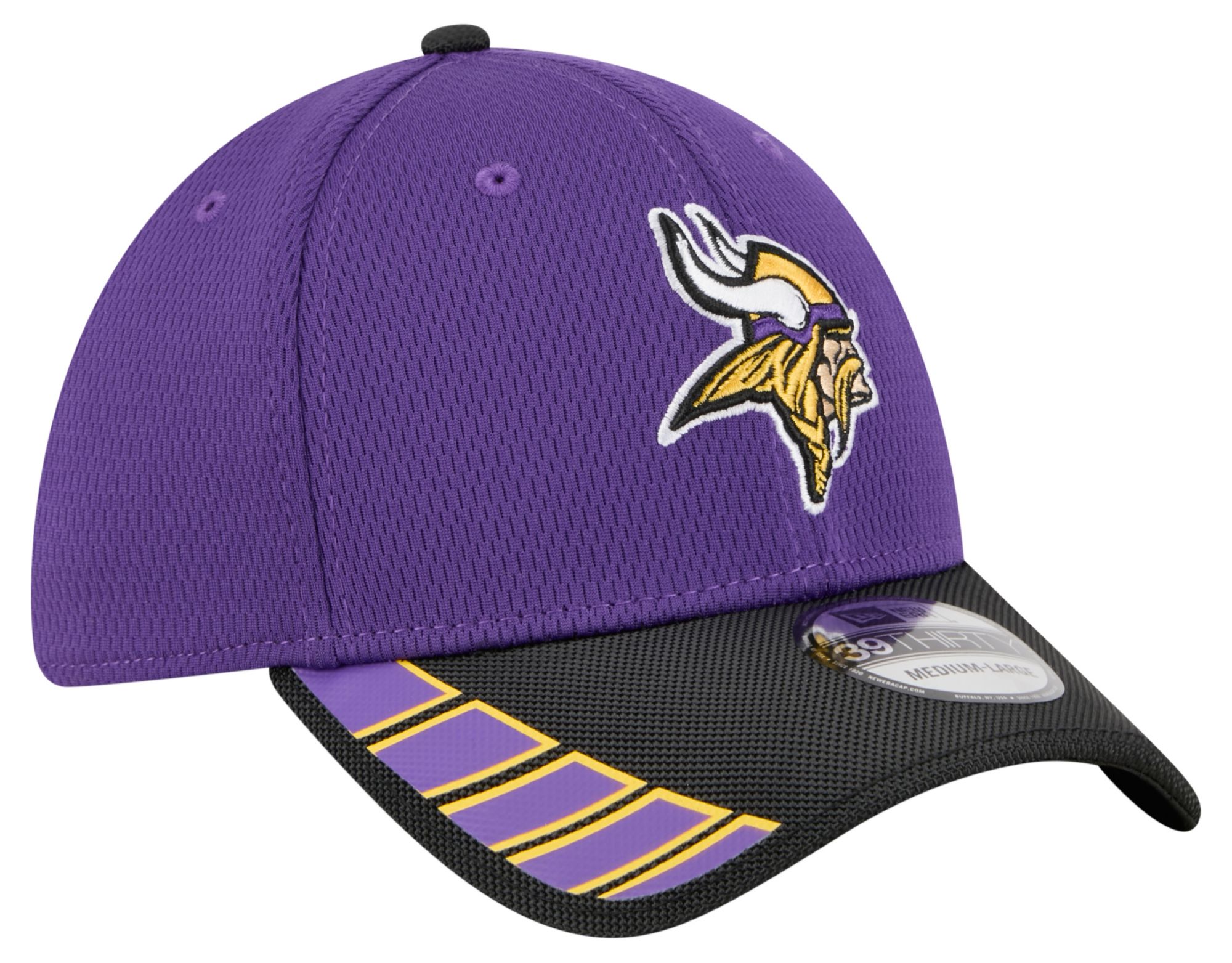 New Era Adult Minnesota Vikings Purple Visor Hit 39Thirty Stretch Fit Hat product image