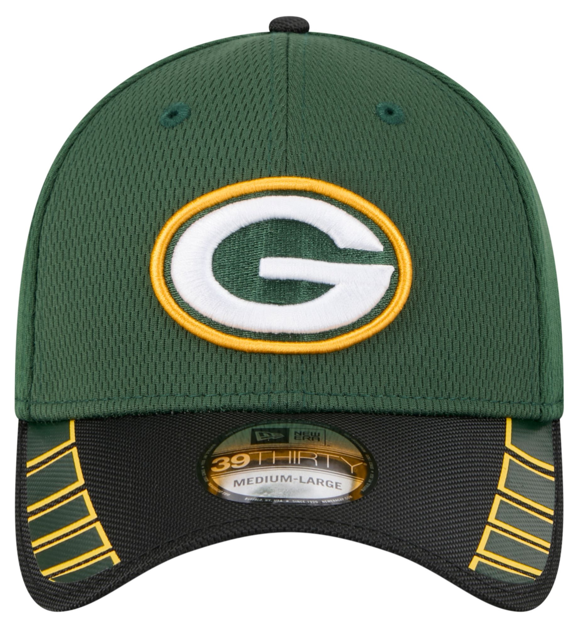 New Era Adult Green Bay Packers Green Visor Hit 39Thirty Stretch Fit Hat product image