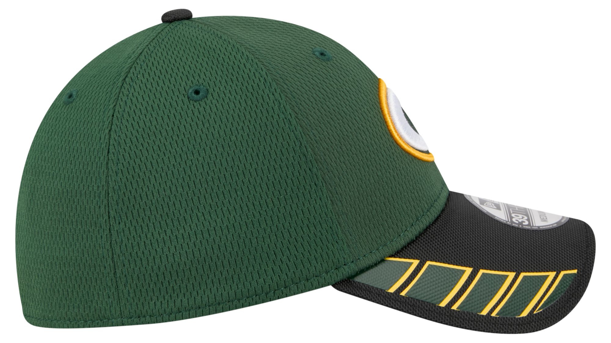 New Era Adult Green Bay Packers Green Visor Hit 39Thirty Stretch Fit Hat product image