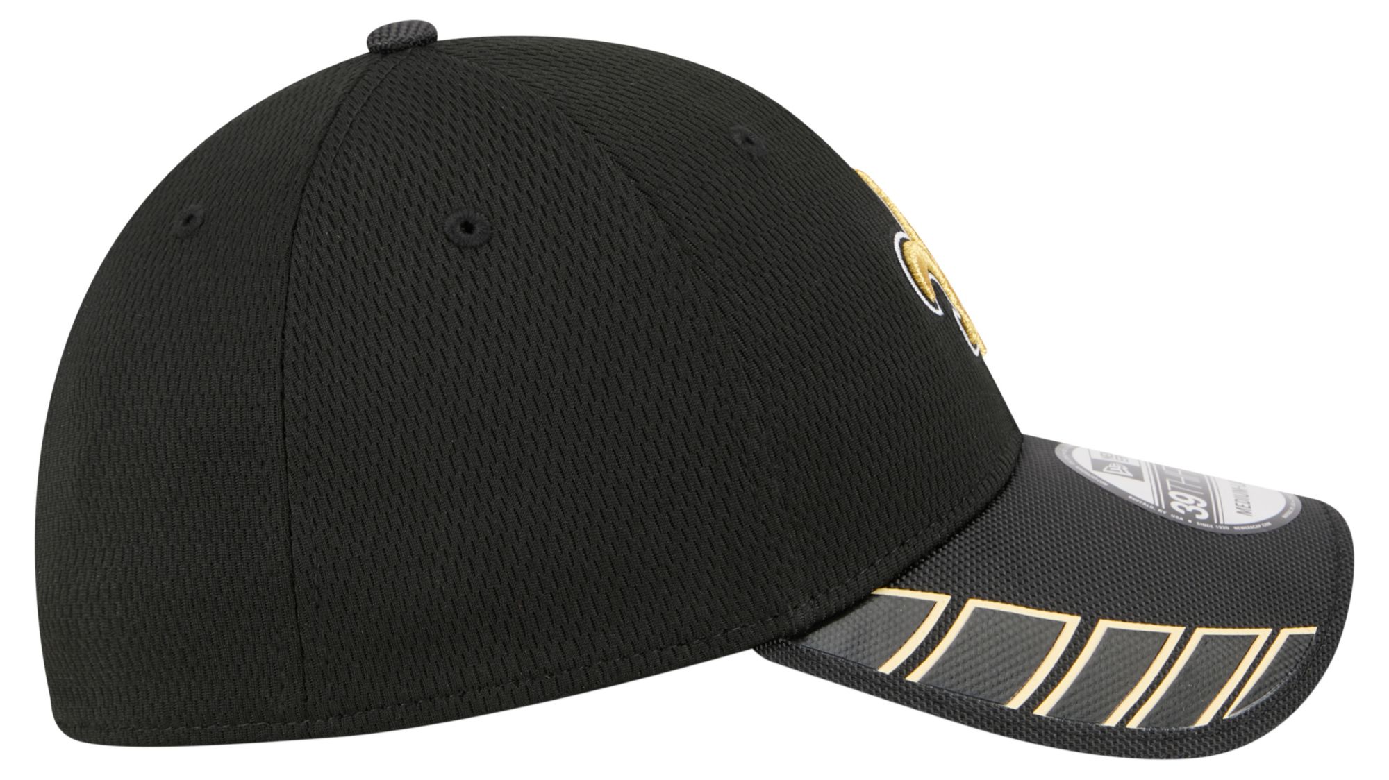 New Era Adult New Orleans Saints Black Visor Hit 39Thirty Stretch Fit Hat product image