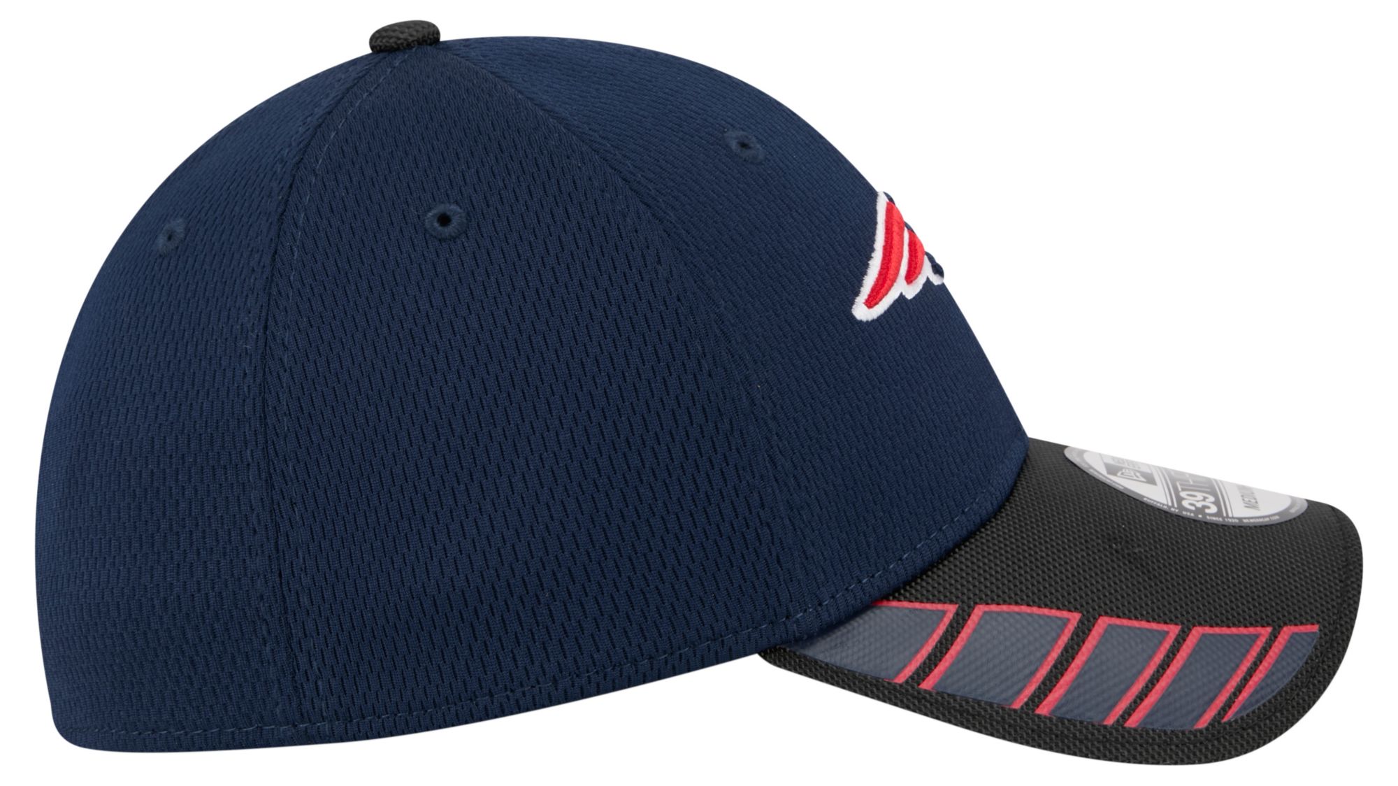 New Era Adult New England Patriots Navy Visor Hit 39Thirty Stretch Fit Hat product image