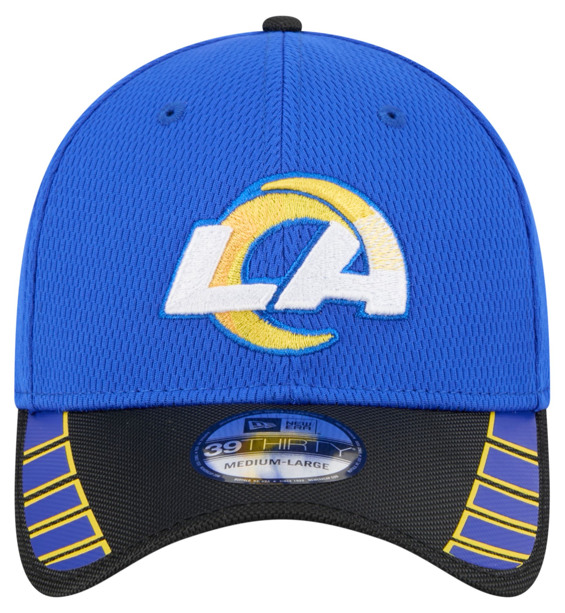 New Era Adult Los Angeles Rams Blue Visor Hit 39Thirty Stretch Fit Hat product image