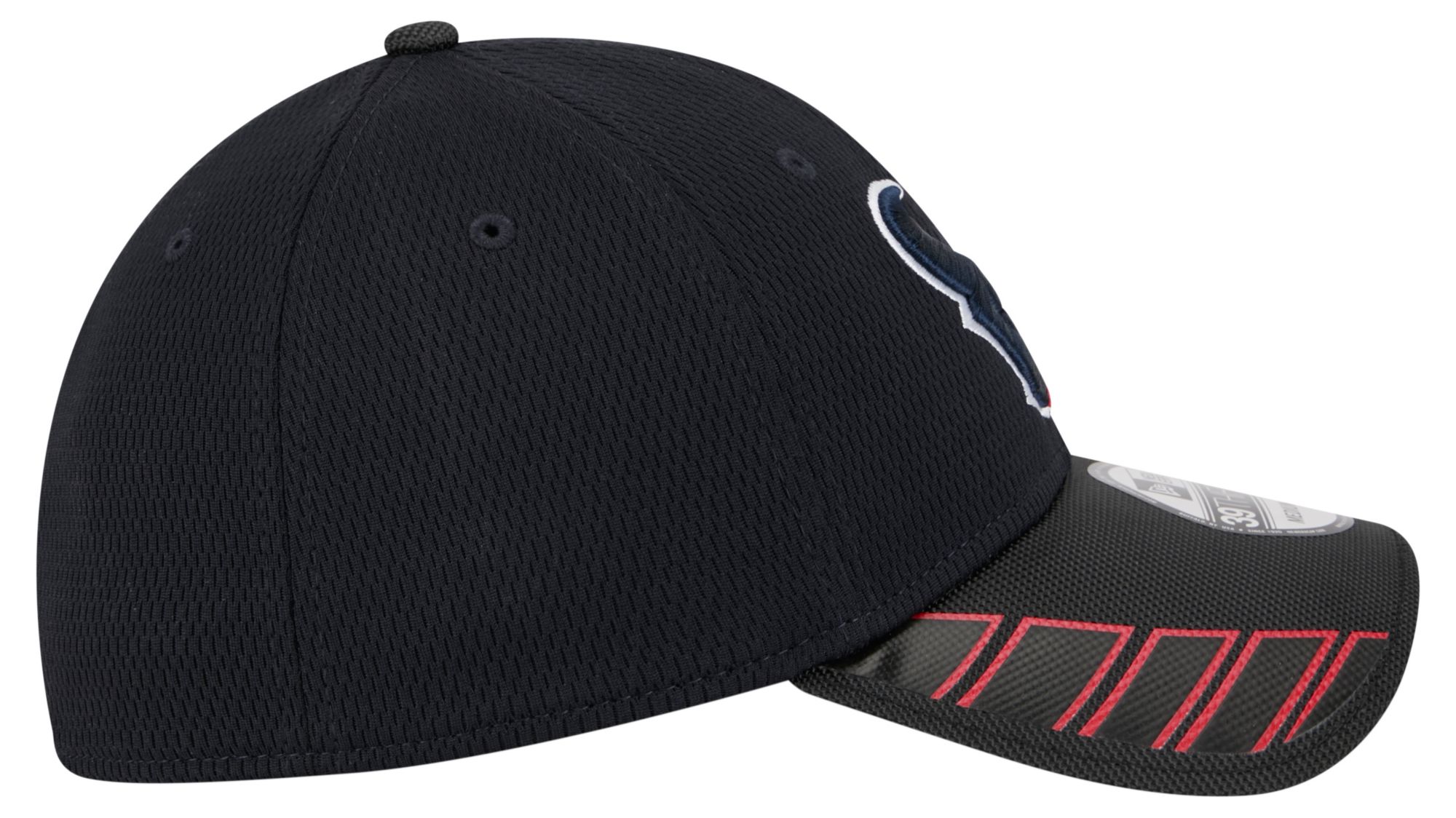 New Era Adult Houston Texans Navy Visor Hit 39Thirty Stretch Fit Hat product image