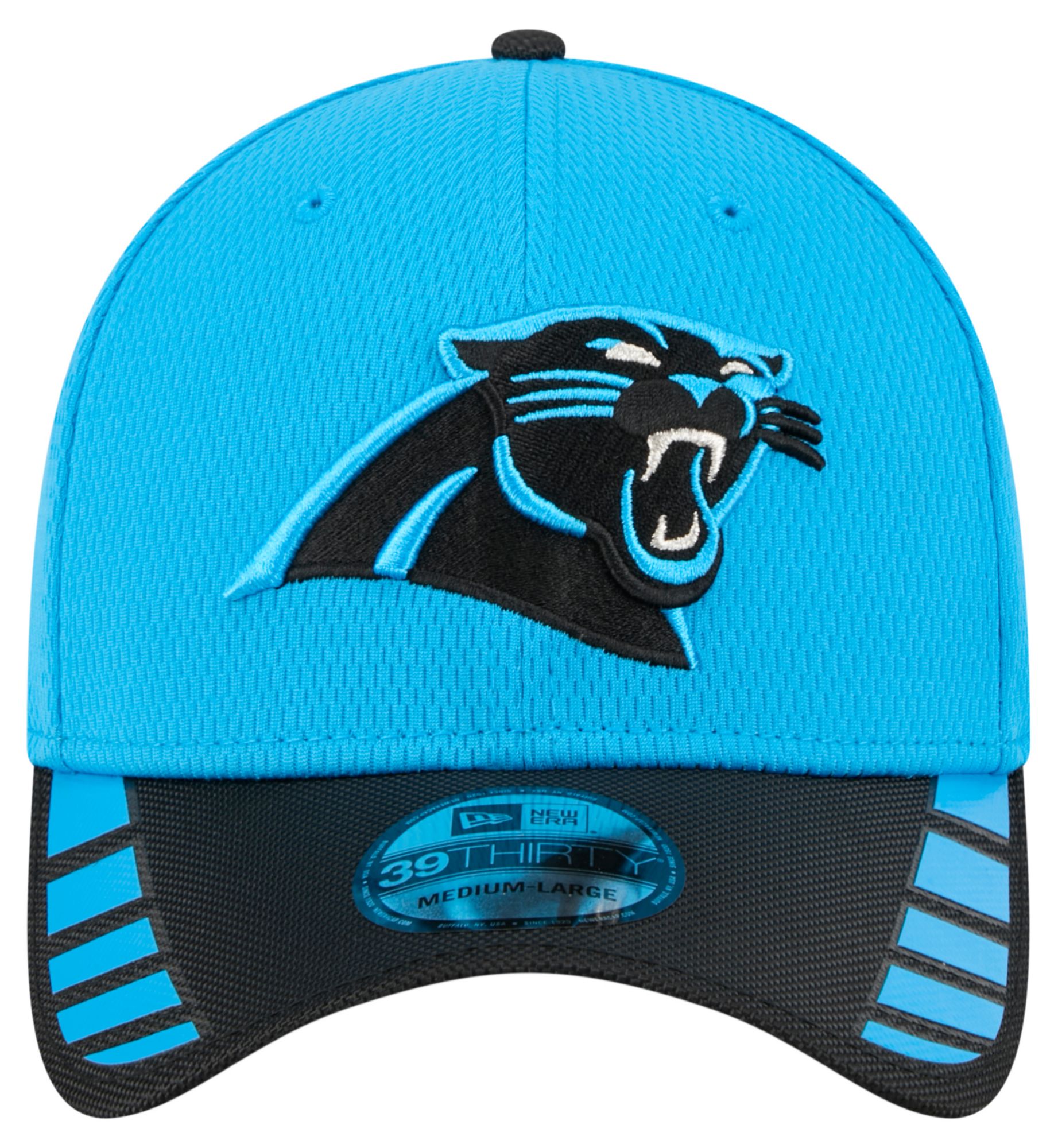 New Era Adult Carolina Panthers Blue Visor Hit 39Thirty Stretch Fit Hat product image