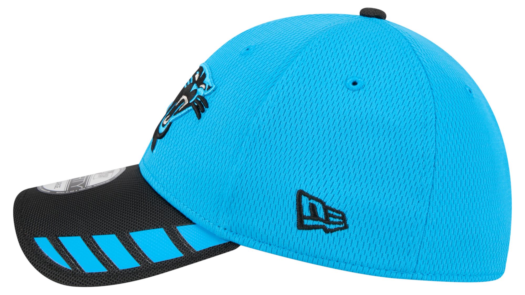 New Era Adult Carolina Panthers Blue Visor Hit 39Thirty Stretch Fit Hat product image