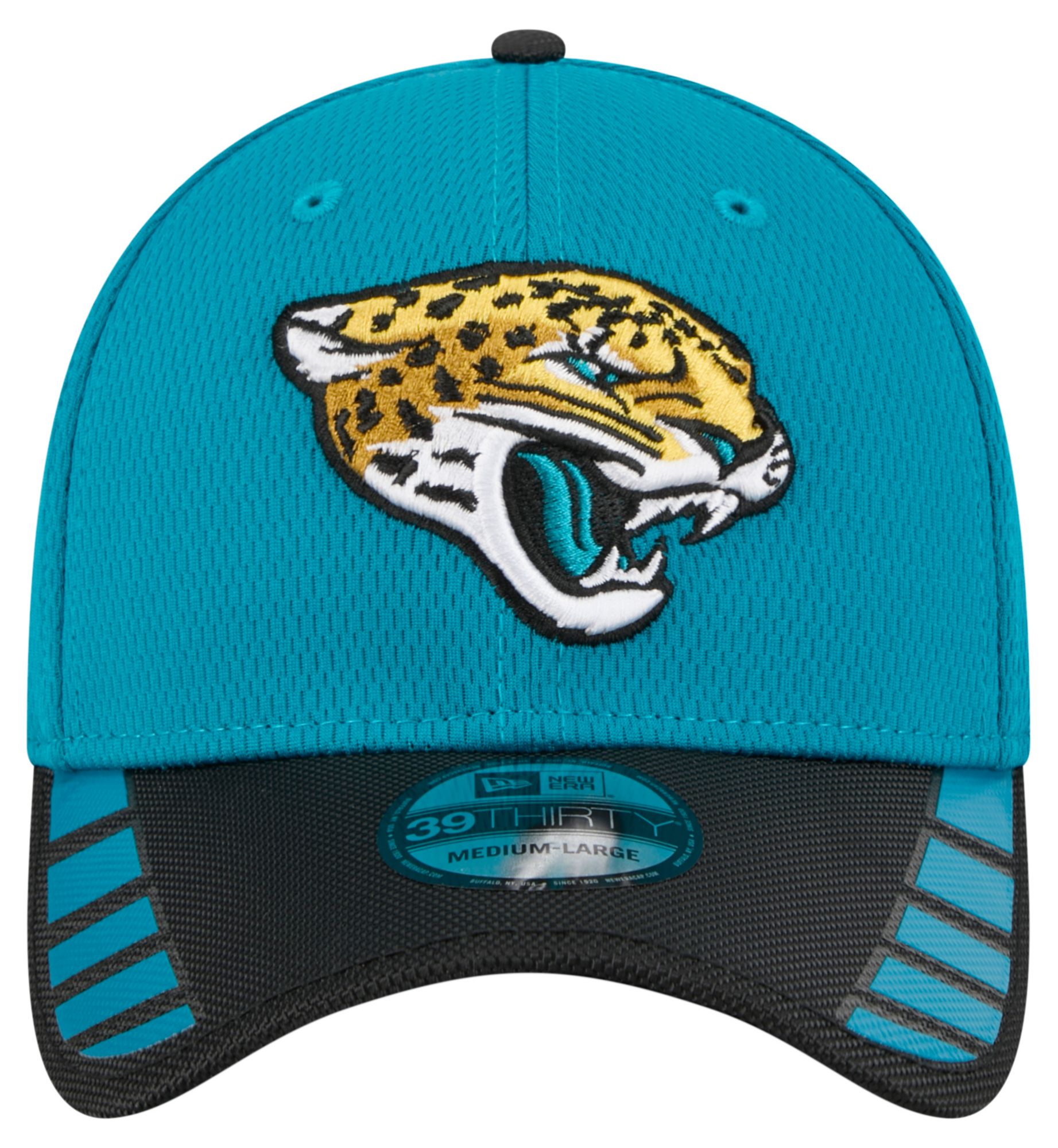 New Era Adult Jacksonville Jaguars Teal Visor Hit 39Thirty Stretch Fit Hat product image