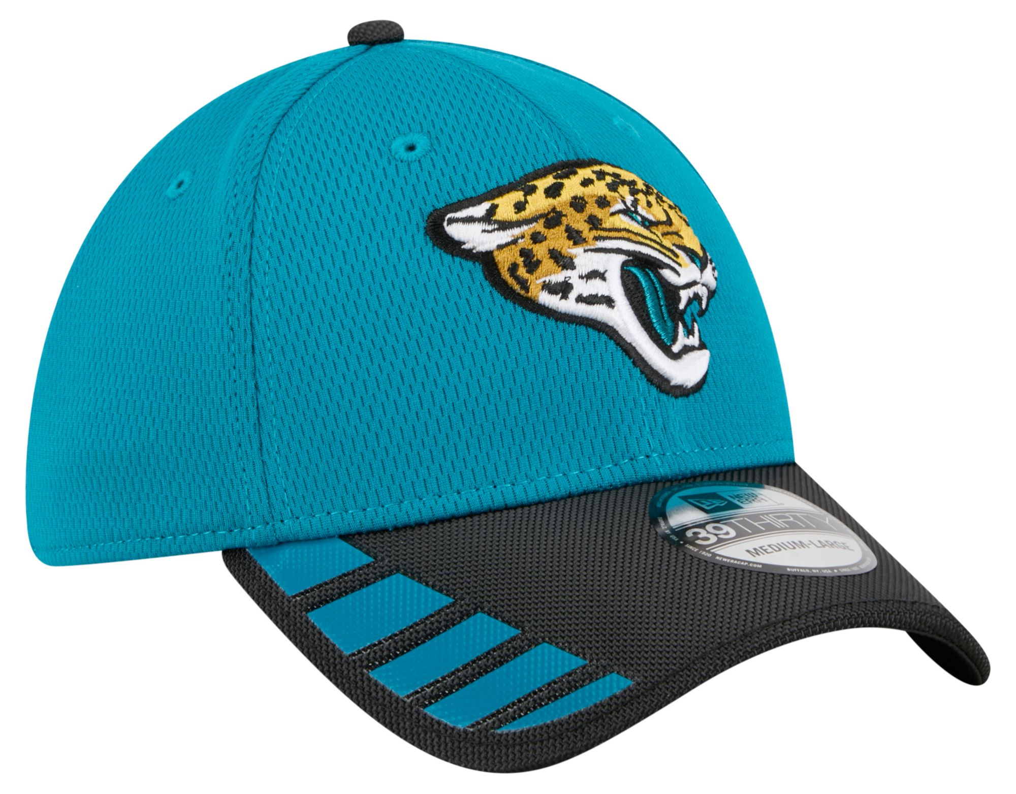 New Era Adult Jacksonville Jaguars Teal Visor Hit 39Thirty Stretch Fit Hat product image
