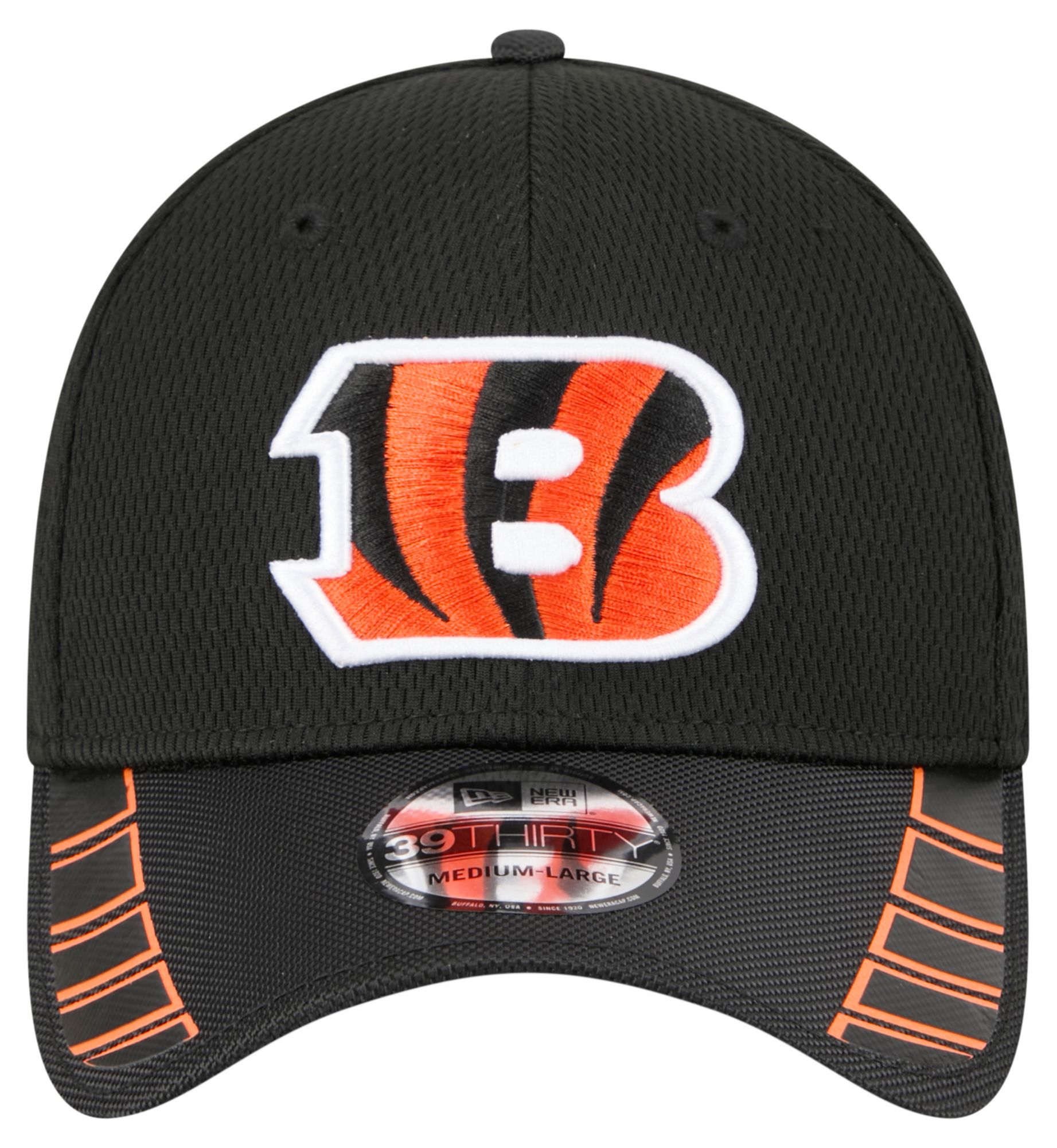 New Era Adult Cincinnati Bengals Black Visor Hit 39Thirty Stretch Fit Hat product image