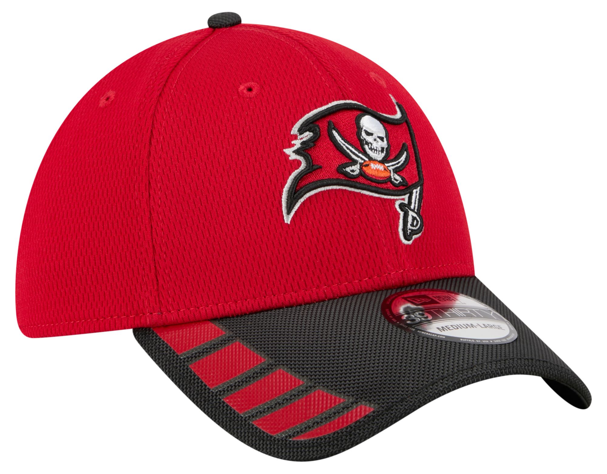 New Era Adult Tampa Bay Buccaneers Red Visor Hit 39Thirty Stretch Fit Hat product image