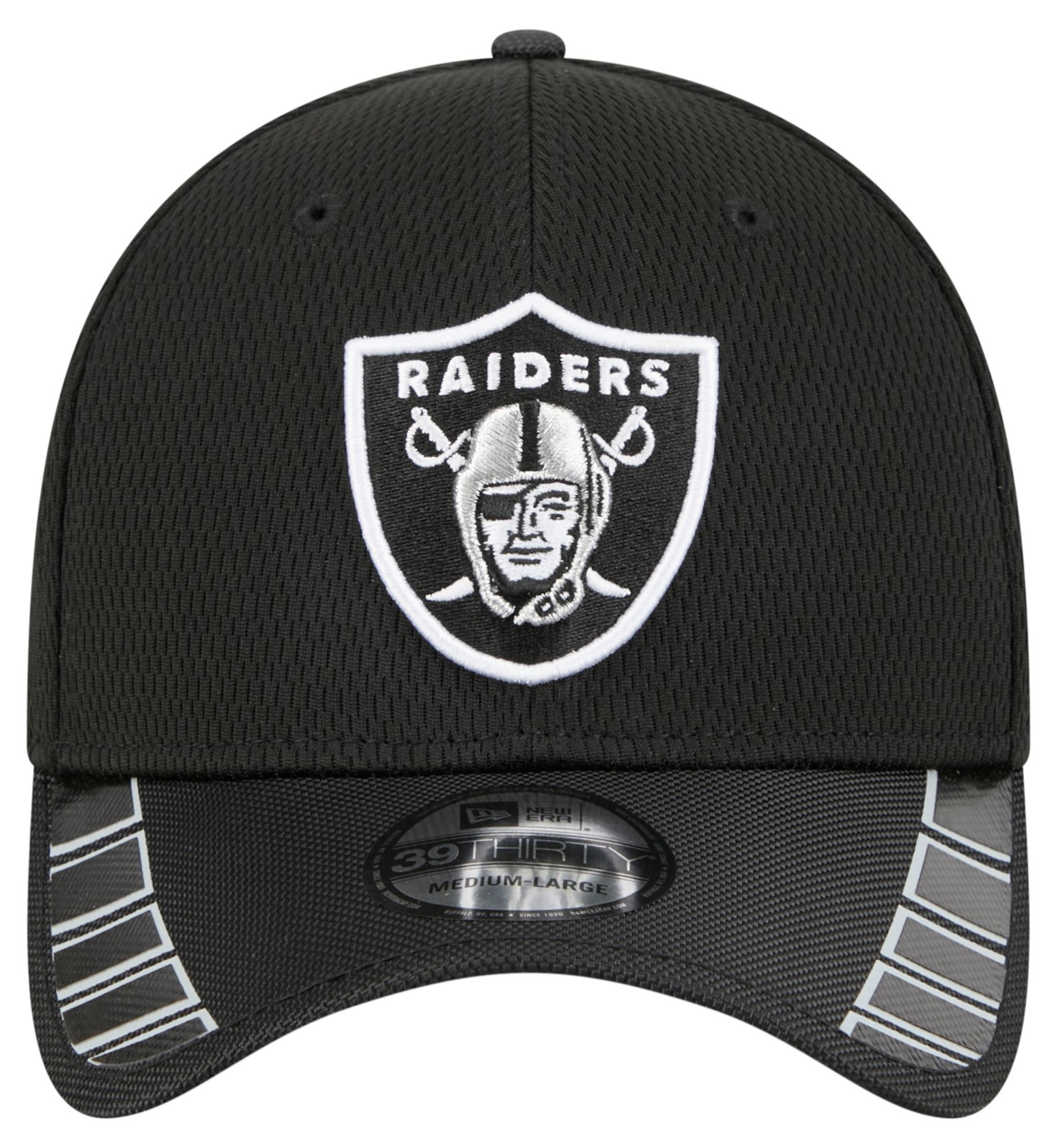 New Era Adult Las Vegas Raiders Black Visor Hit 39Thirty Stretch Fit Hat product image