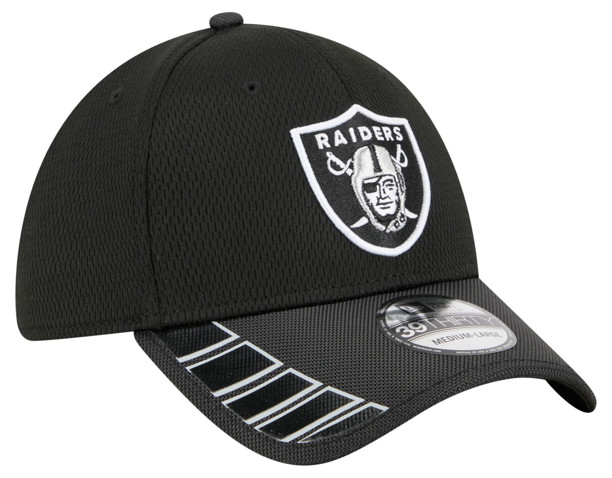 New Era Adult Las Vegas Raiders Black Visor Hit 39Thirty Stretch Fit Hat product image