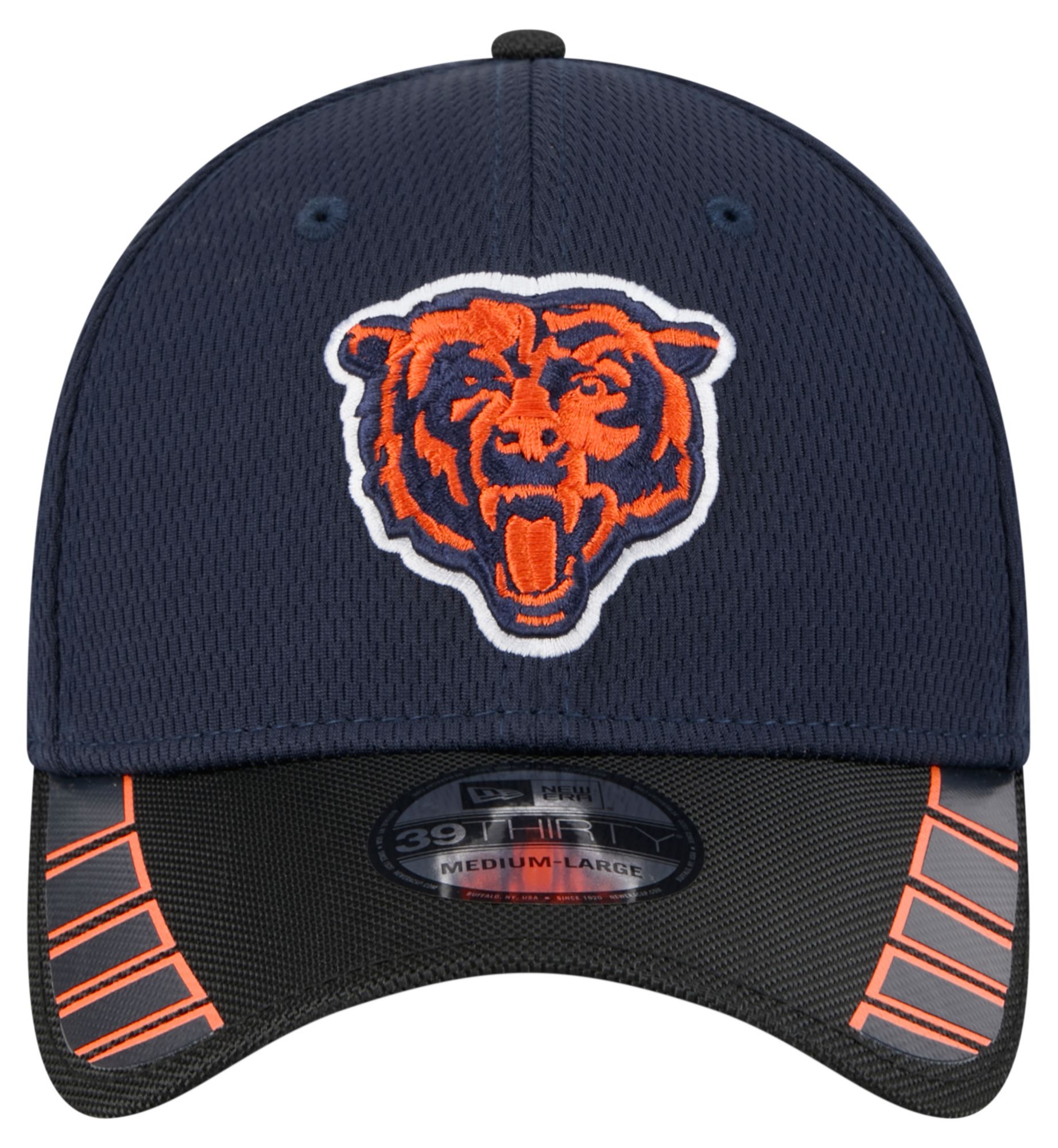 New Era Adult Chicago Bears Navy Visor Hit 39Thirty Stretch Fit Hat product image