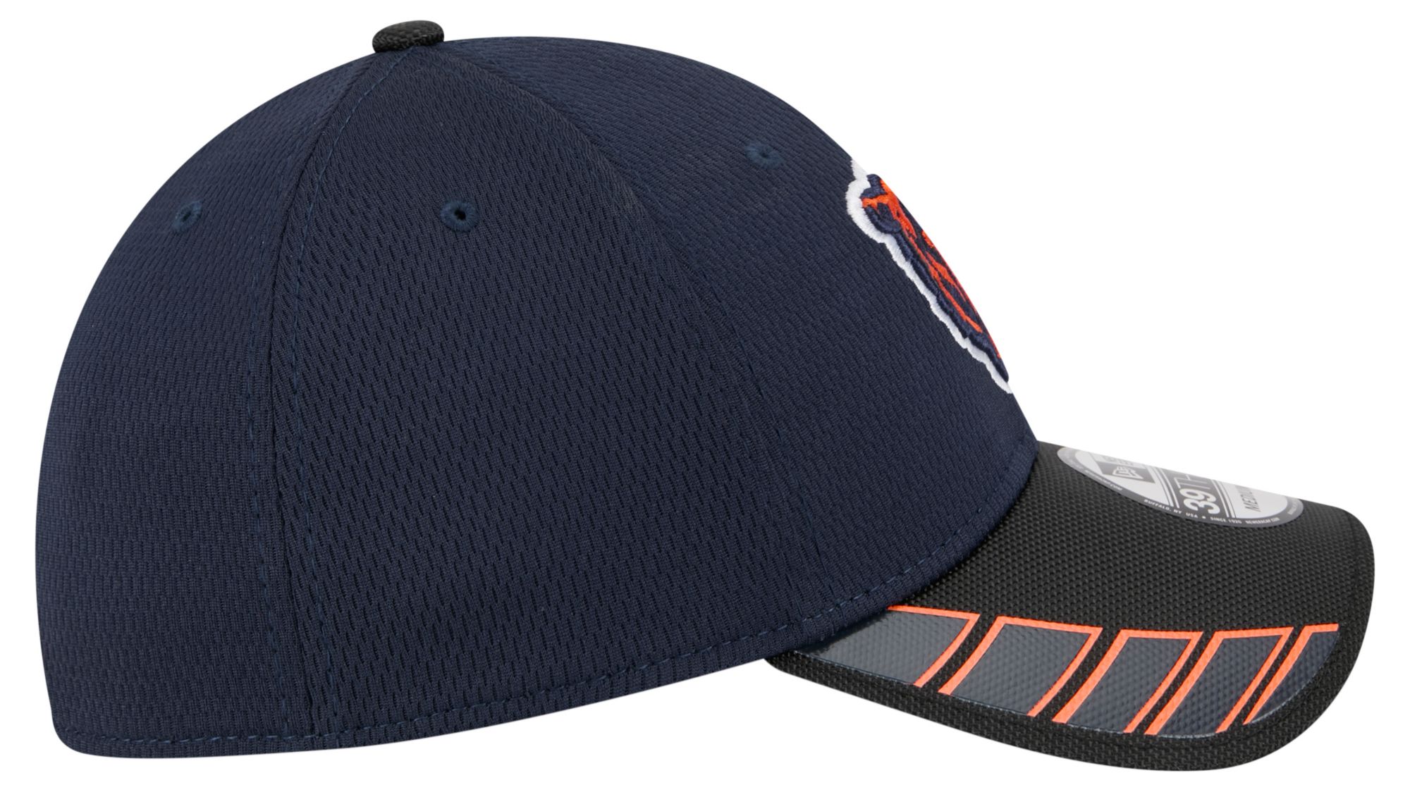 New Era Adult Chicago Bears Navy Visor Hit 39Thirty Stretch Fit Hat product image