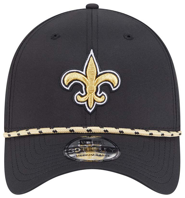 New Era Adult New Orleans Saints Black Perfect 39Thirty Stretch Fit Hat product image