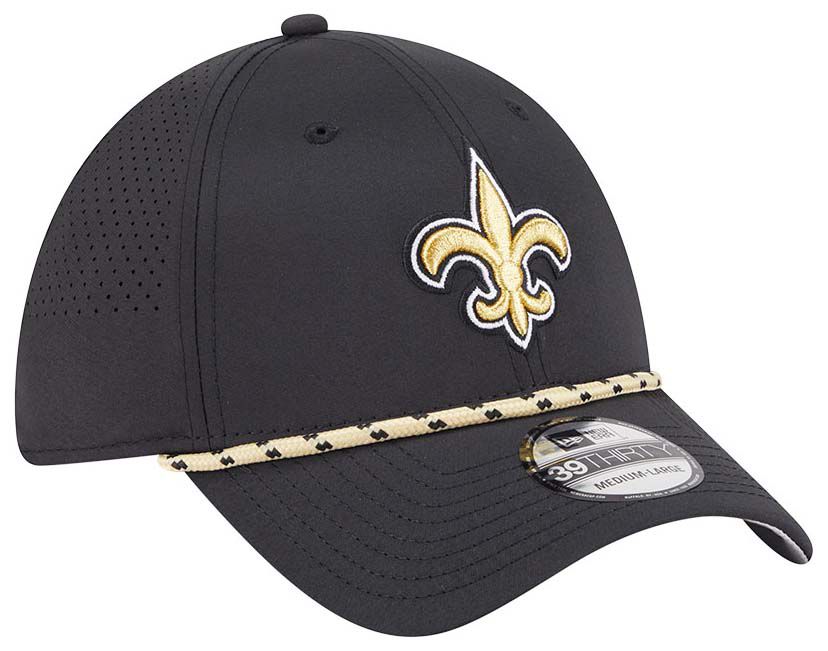 New Era Adult New Orleans Saints Black Perfect 39Thirty Stretch Fit Hat product image
