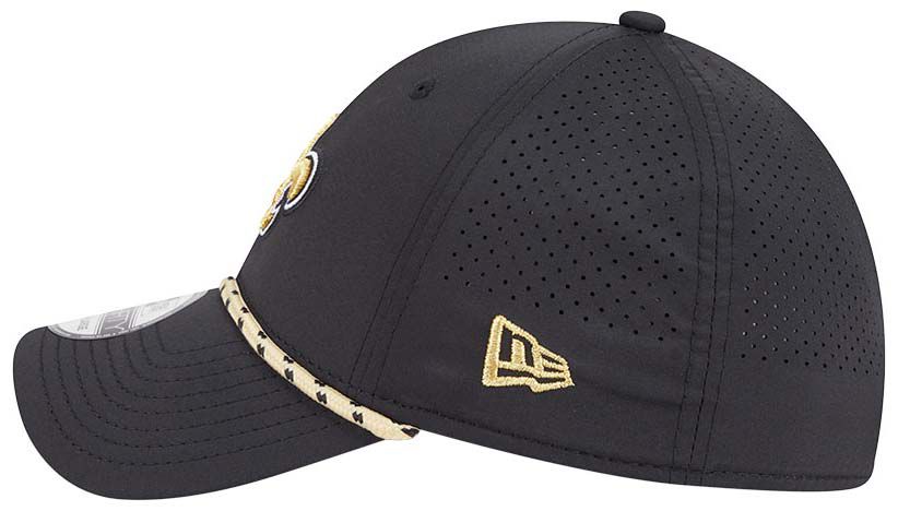 New Era Adult New Orleans Saints Black Perfect 39Thirty Stretch Fit Hat product image