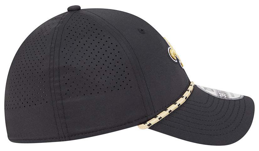 New Era Adult New Orleans Saints Black Perfect 39Thirty Stretch Fit Hat product image