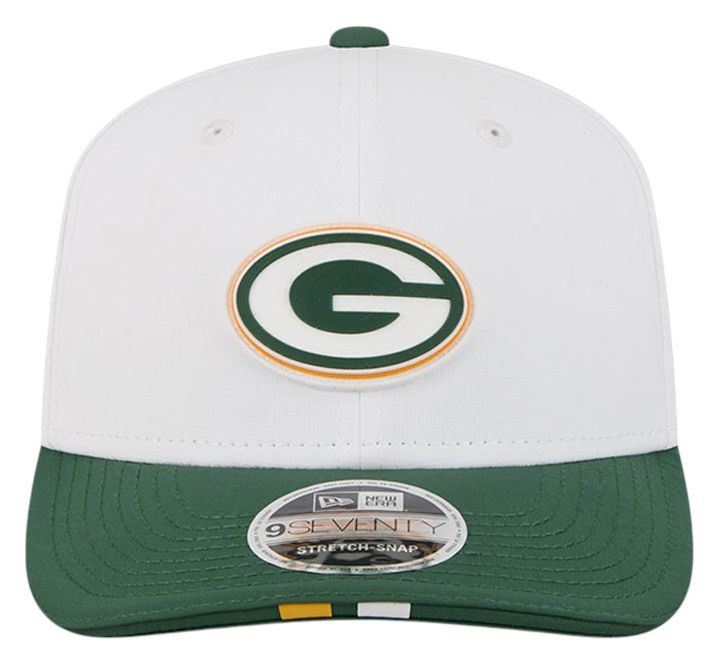New Era Adult Green Bay Packers Training Camp 2025 White 9Seventy Adjustable Hat product image