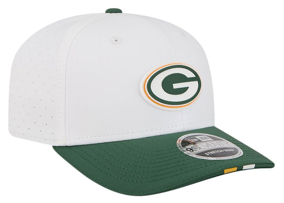 New Era Adult Green Bay Packers Training Camp 2025 White 9Seventy Adjustable Hat product image