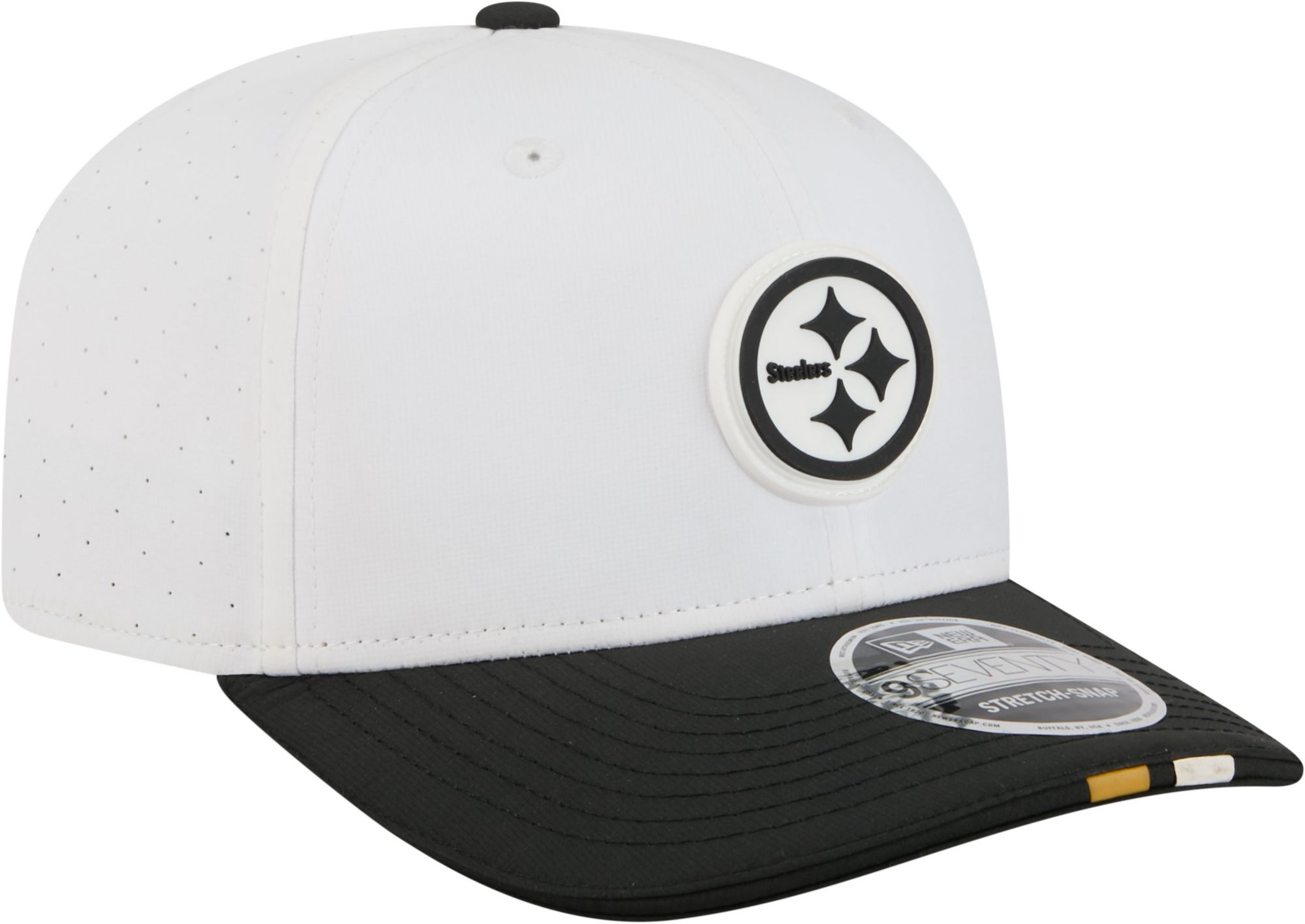 New Era Adult Pittsburgh Steelers Training Camp 2025 White 9Seventy Adjustable Hat product image