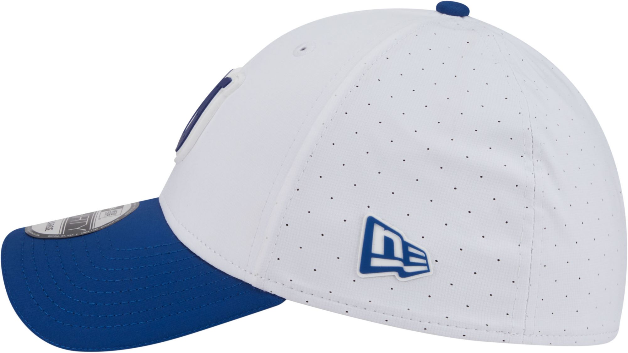 New Era Adult Indianapolis Colts Training Camp 2025 White 39Thirty Stretch Fit Hat product image