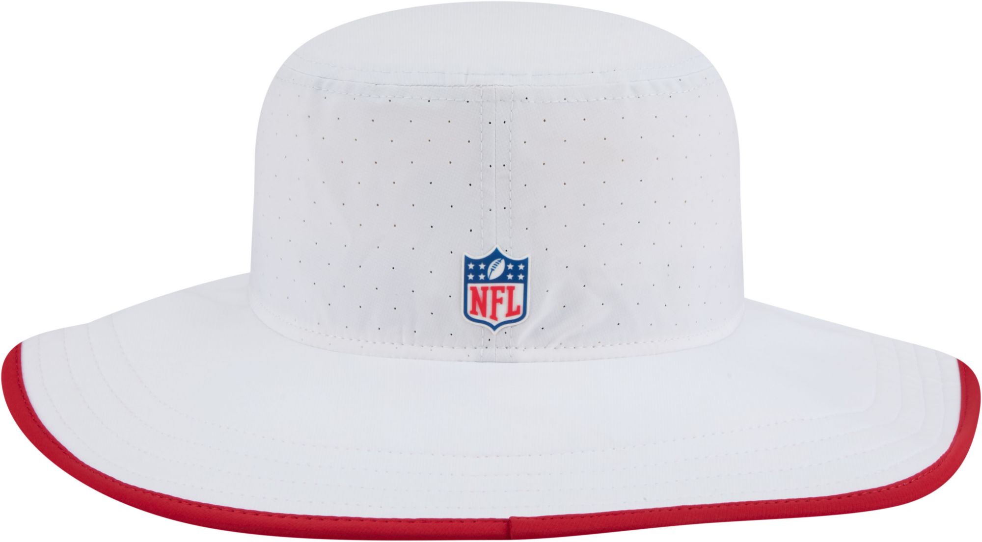 New Era Adult San Francisco 49ers Training Camp 2025 Panama White Adjustable Bucket Hat product image