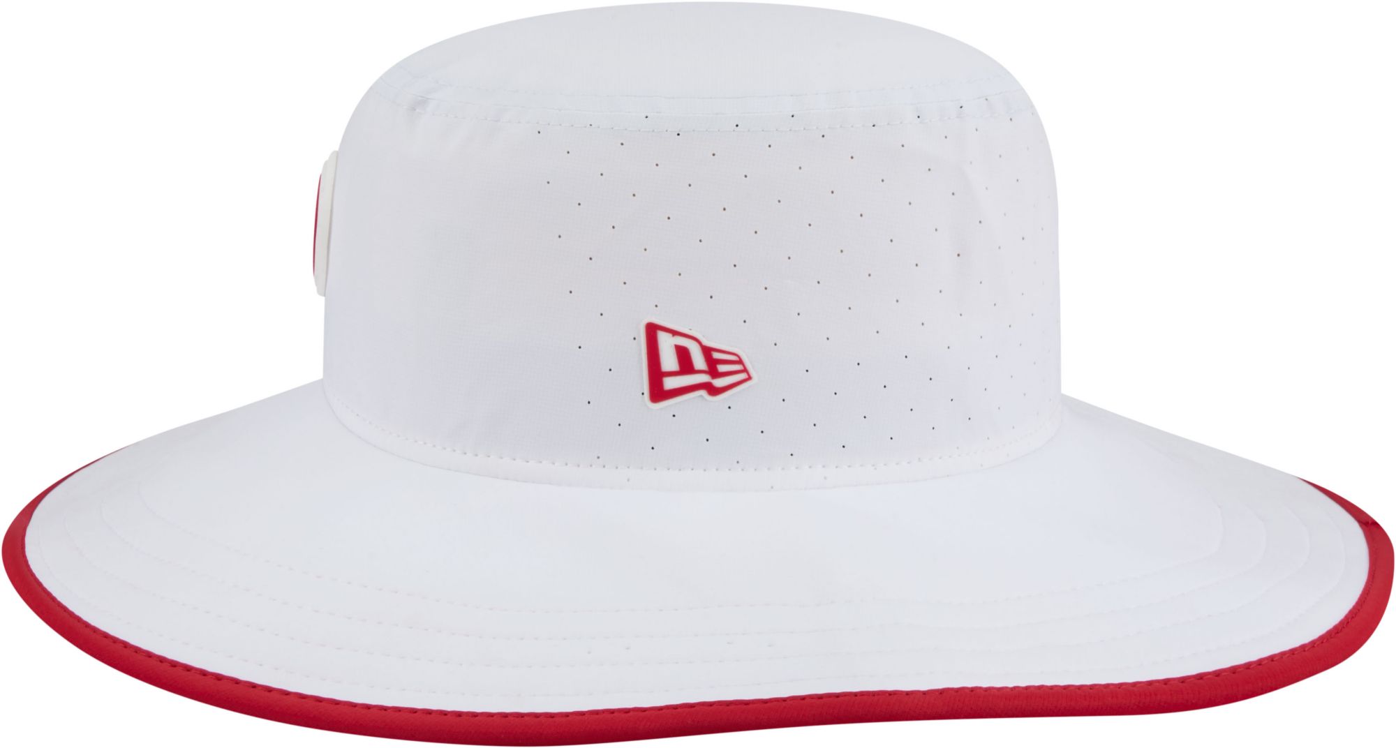 New Era Adult San Francisco 49ers Training Camp 2025 Panama White Adjustable Bucket Hat product image