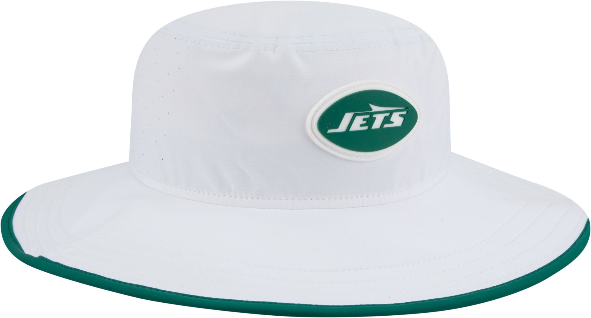 New Era Adult New York Jets Training Camp 2025 Panama White Adjustable Bucket Hat product image
