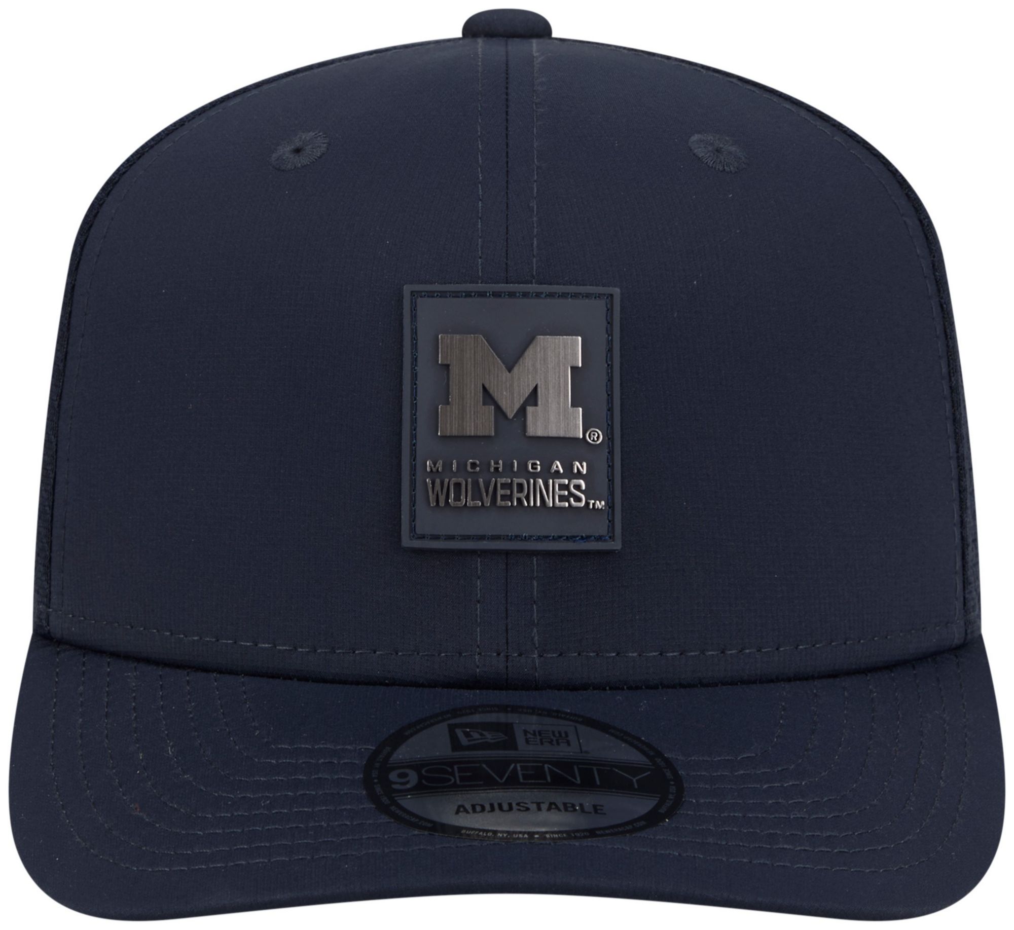 New Era Adult Michigan Wolverines Navy 2025 Sideline College Football 9Seventy Adjustable Trucker Hat product image