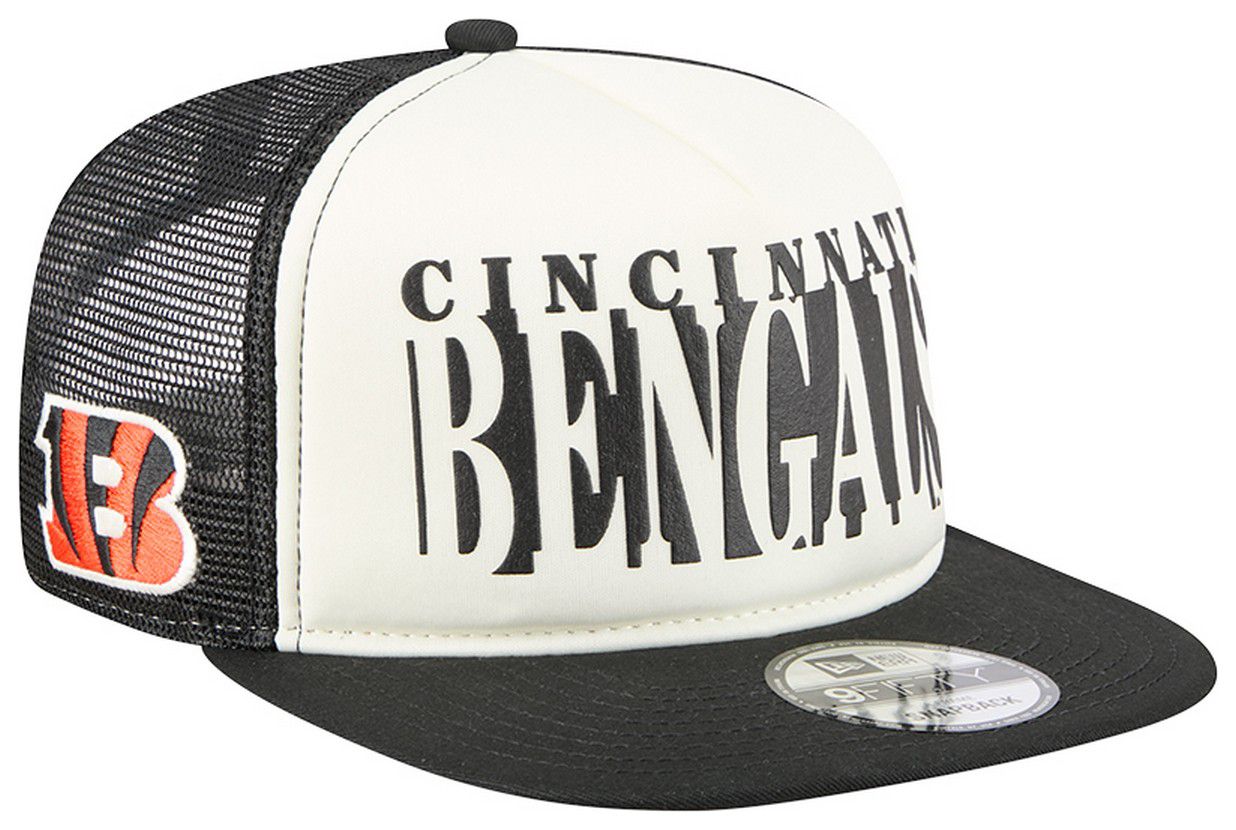 New Era Adult Cincinnati Bengals Black Team Cutout 9Fifty Adjustable Hat product image