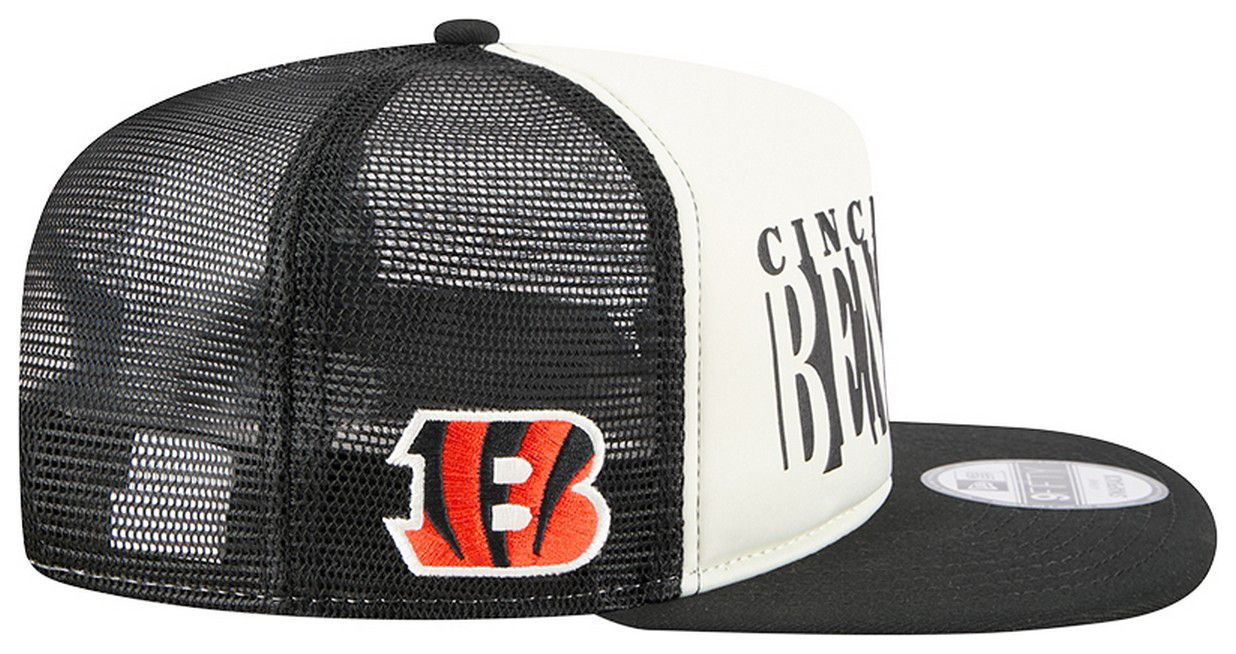 New Era Adult Cincinnati Bengals Black Team Cutout 9Fifty Adjustable Hat product image