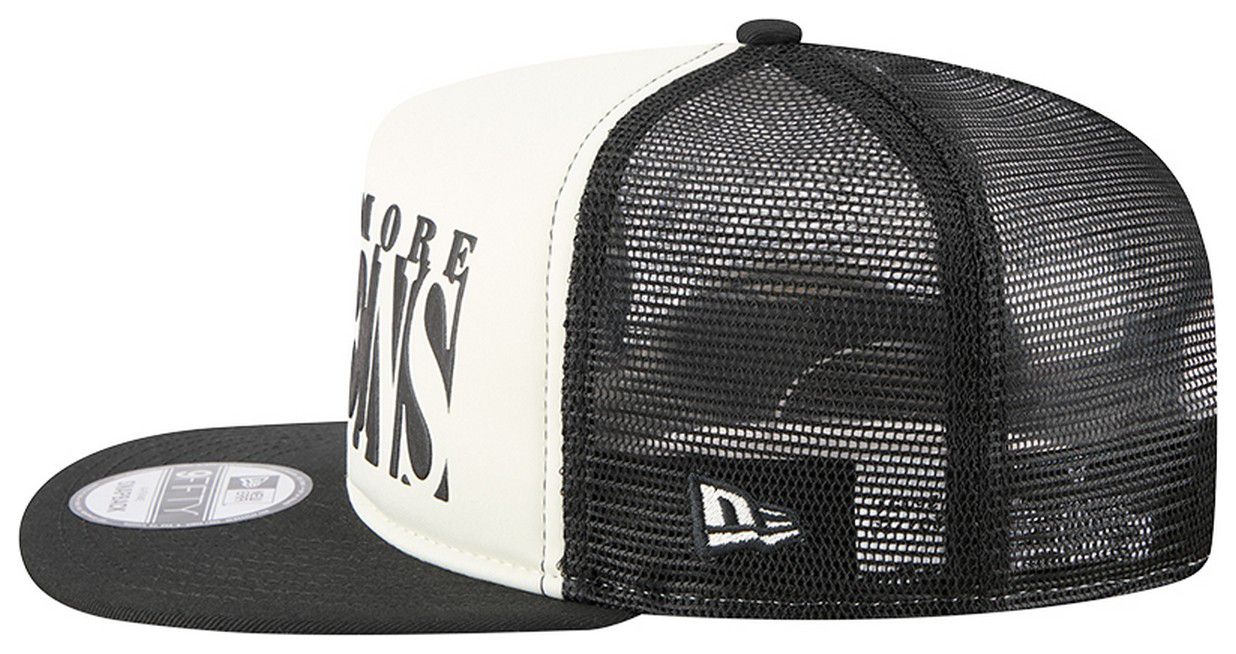 New Era Adult Baltimore Ravens Black Team Cutout 9Fifty Adjustable Hat product image