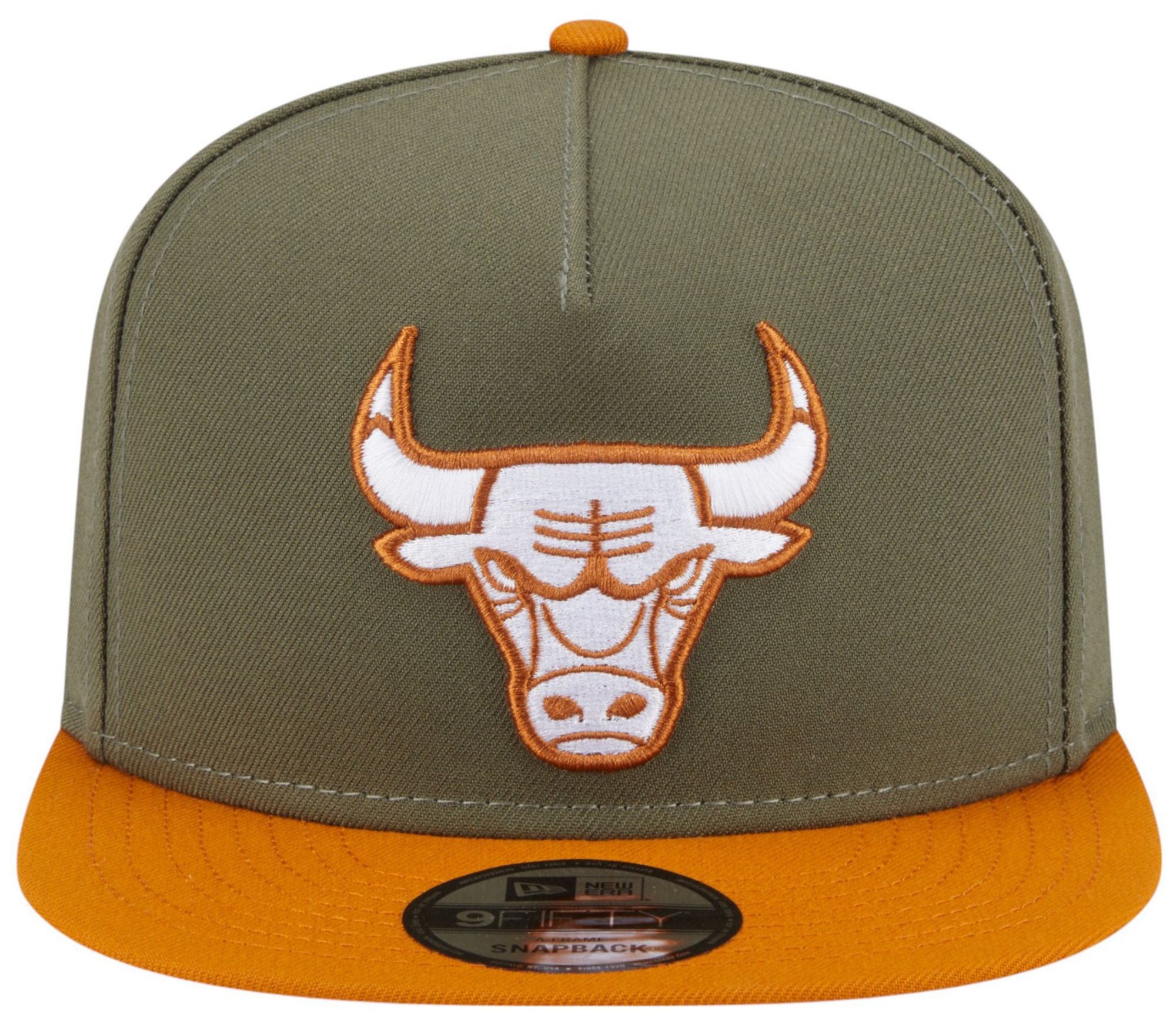 New Era Adult Chicago Bulls Green Two Tone 9Fifty A-Frame Adjustable Hat product image