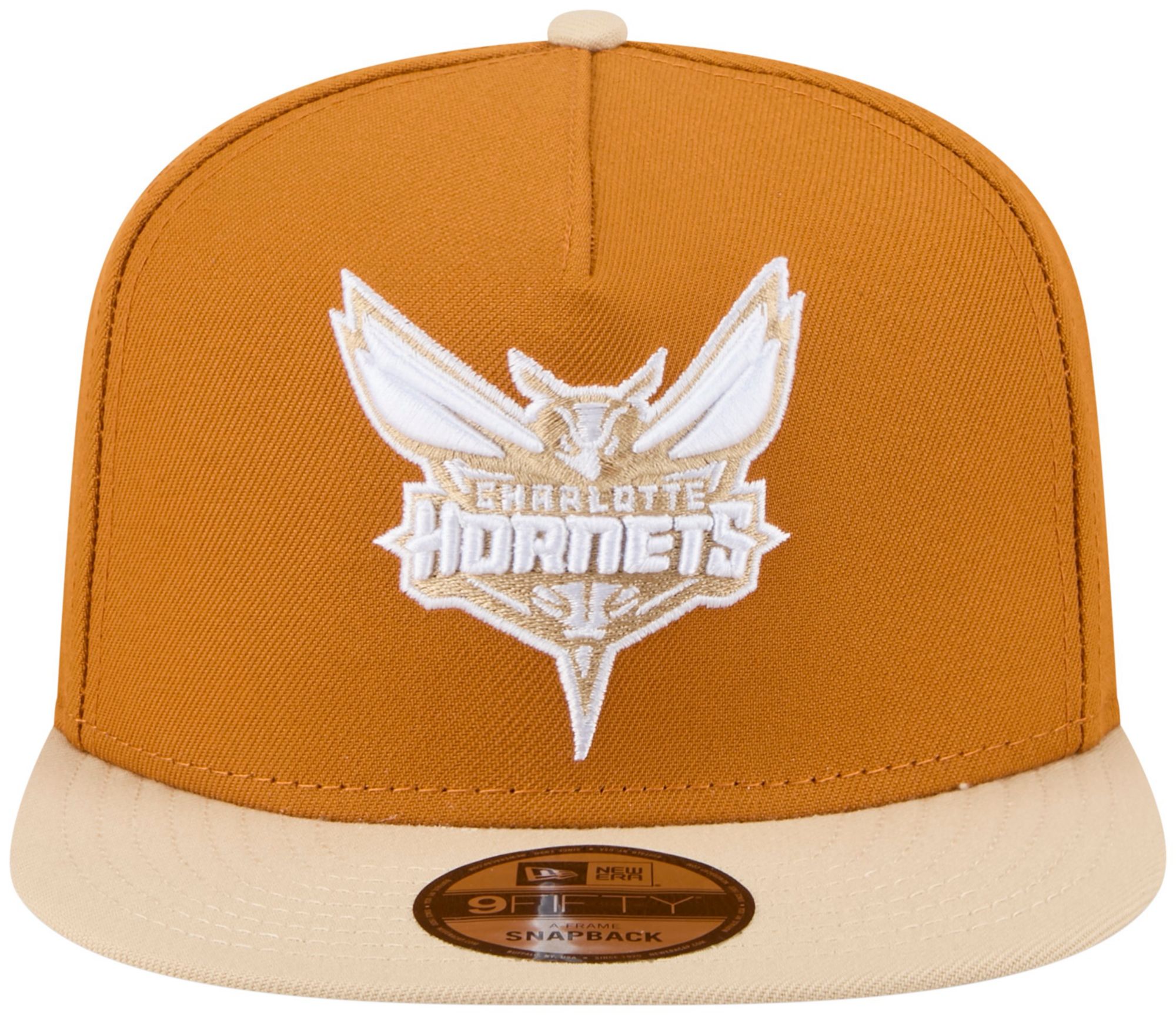 New Era Adult Charlotte Hornets Brown Two Tone 9Fifty A-Frame Adjustable Hat product image