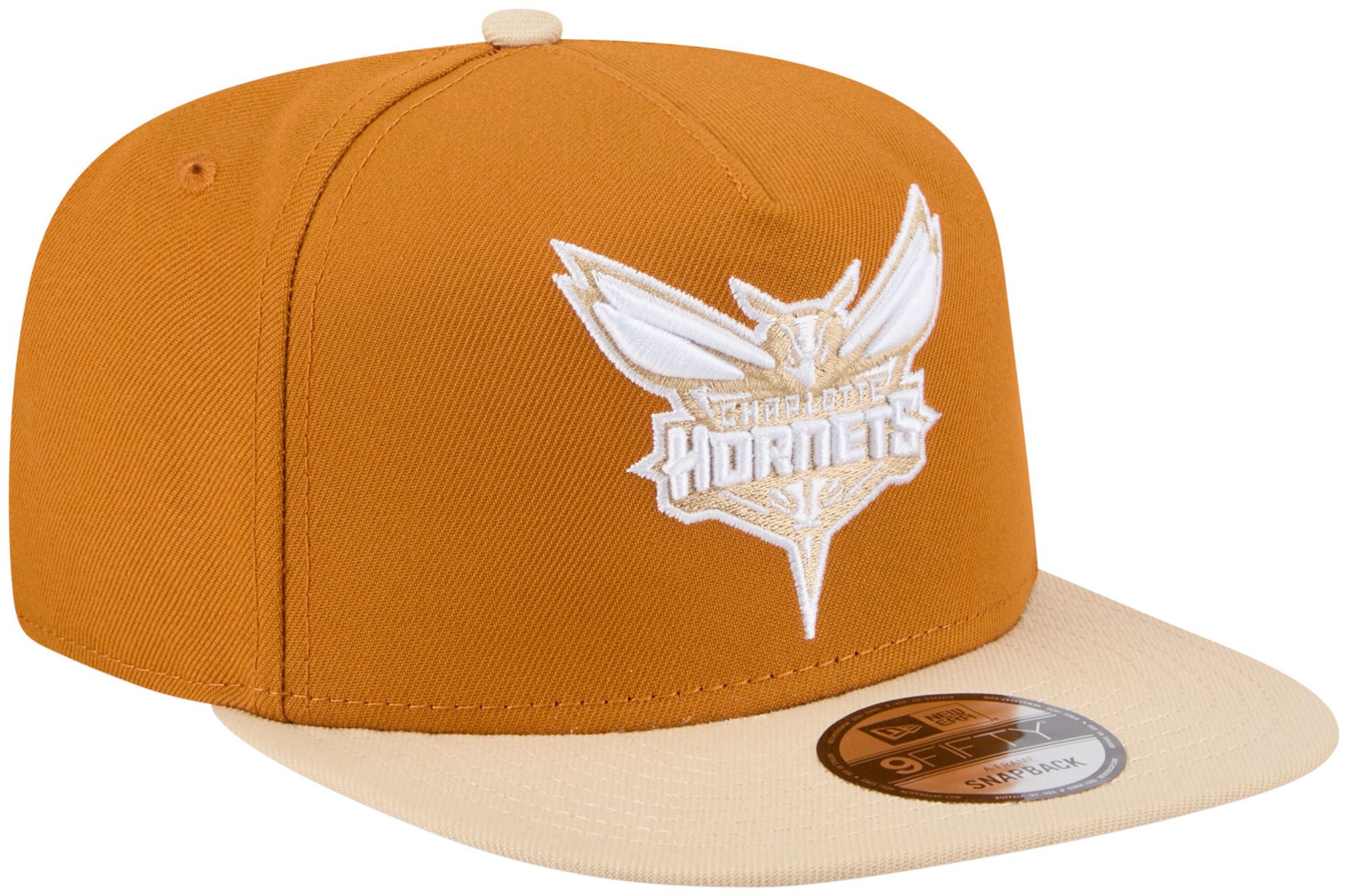 New Era Adult Charlotte Hornets Brown Two Tone 9Fifty A-Frame Adjustable Hat product image